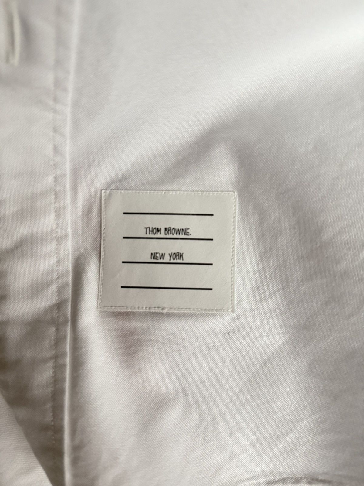 Thom Browne Thom Browne Classic Grosgrain Placket Oxford Shirt Size US L / EU 52-54 / 3 - 4 Thumbnail