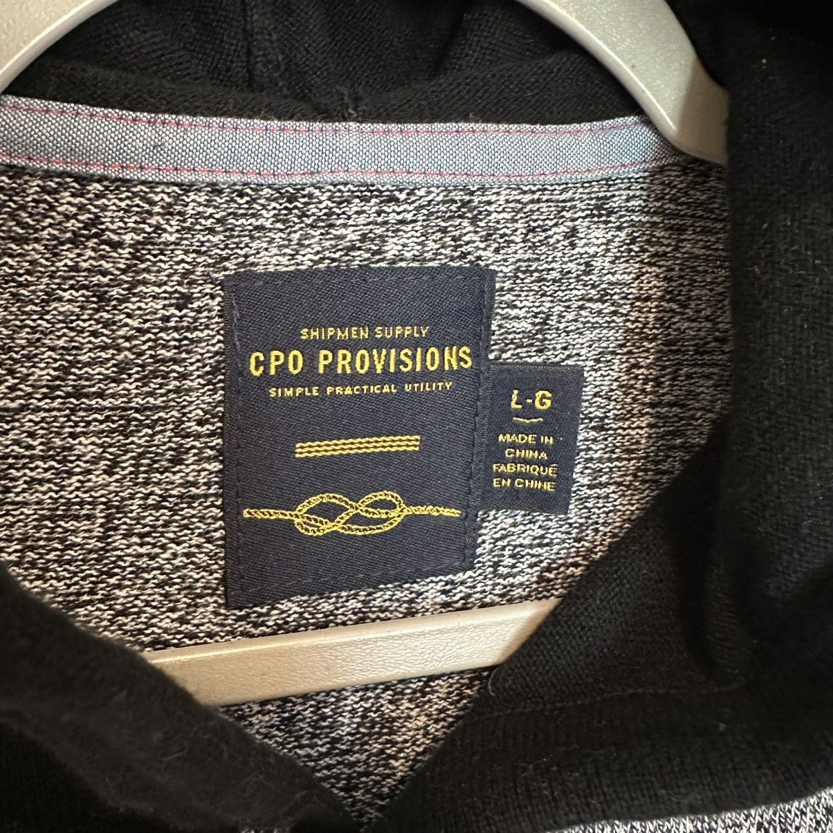 CPO CPO Provisions Cotton Knit Button Neck Hoodie Sweatshirt Size US L / EU 52-54 / 3 - 5 Thumbnail