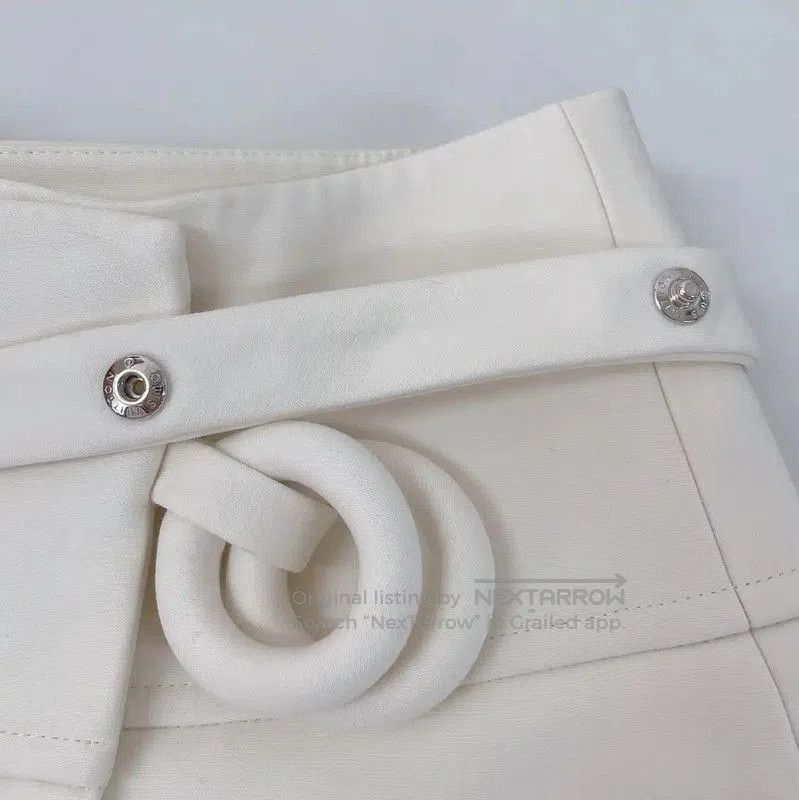 Louis Vuitton Louis Vuitton Women's White Wool A. Size 27" / US 4 / IT 40 - 5 Thumbnail