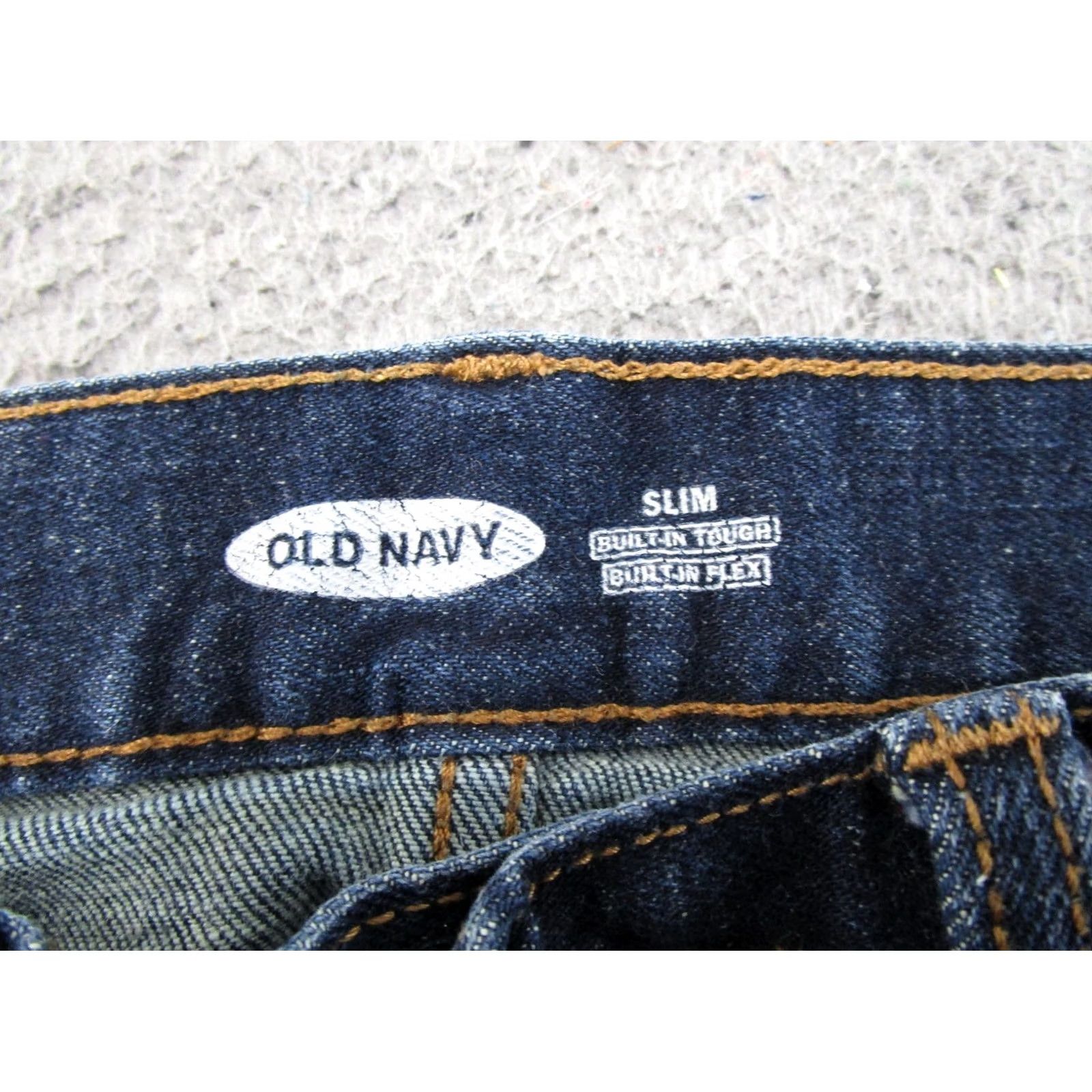 Old Navy Old Navy Jeans Men Slim Straight Leg 29x30 Blue Denim 5-Pocket Cotton Cotton Jeans Regular Inseam 30 Vintage: No Size US 29 - 4 Thumbnail
