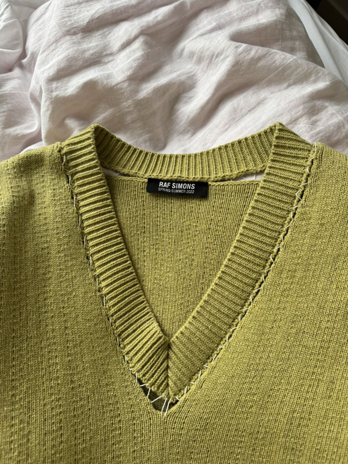 Raf Simons Raf Simons SS2022 Oversized Wool Knit Sweater Rare Designer Size US L / EU 52-54 / 3 - 3 Thumbnail