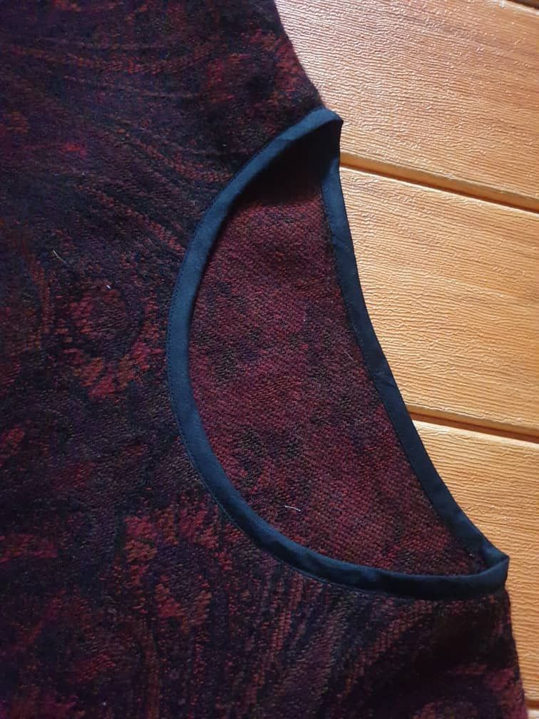Japanese Brand Abstract burgendy streetwear wool shirt Size US M / EU 48-50 / 2 - 2 Thumbnail