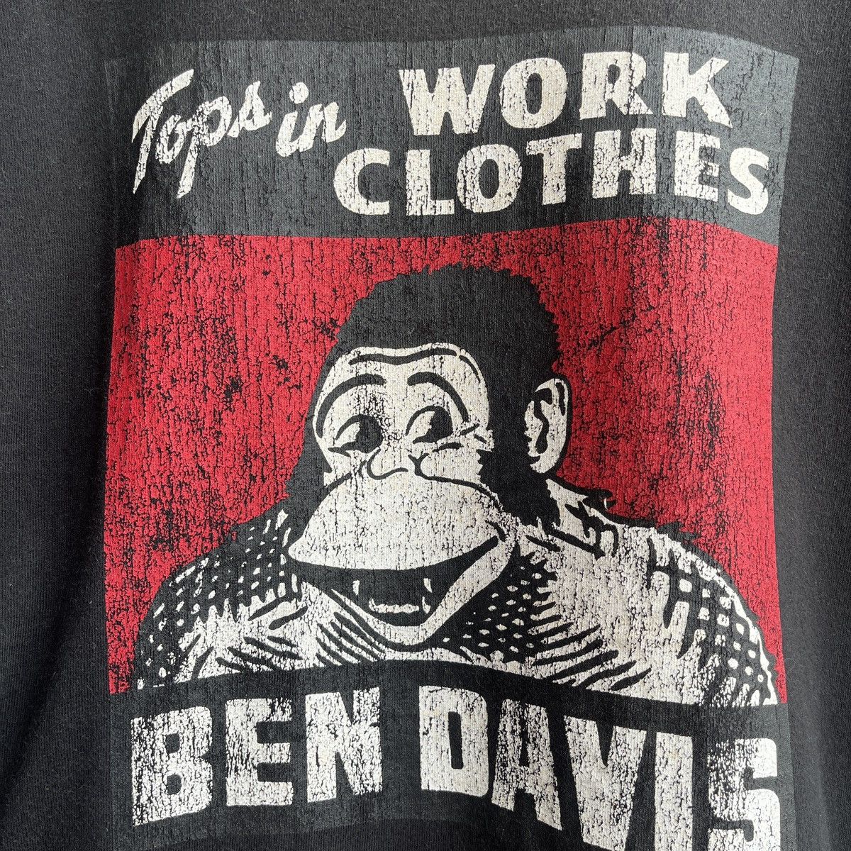 Ben Davis Ben Davies Faded Vintage Y2K Big Logo Printed TShirt Size US L / EU 52-54 / 3 - 10 Thumbnail