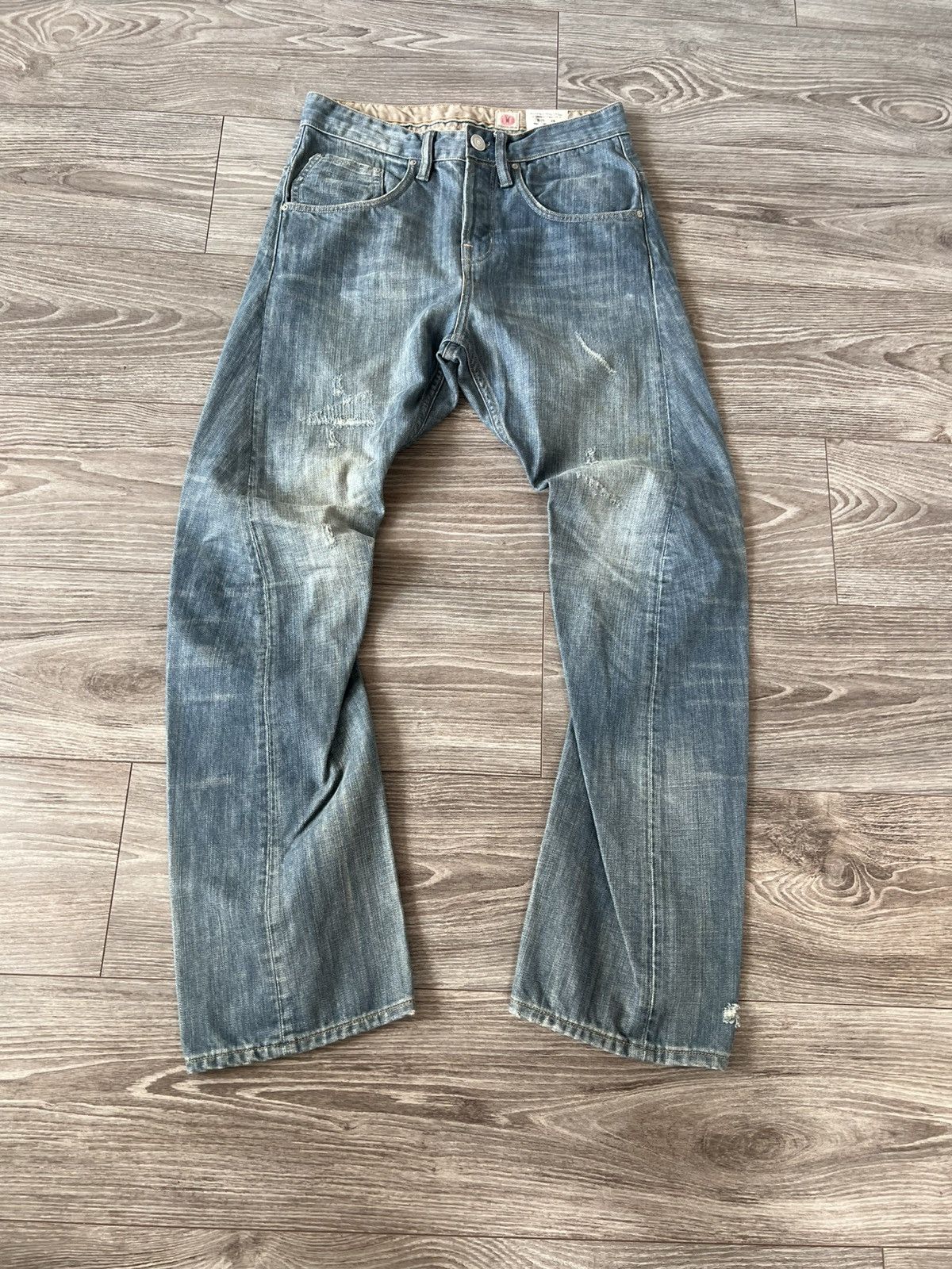 Allsaints Archival Allsaints Japan Denim Spitalfields Knees Jeans Size US 28 / EU 44 - 3 Thumbnail