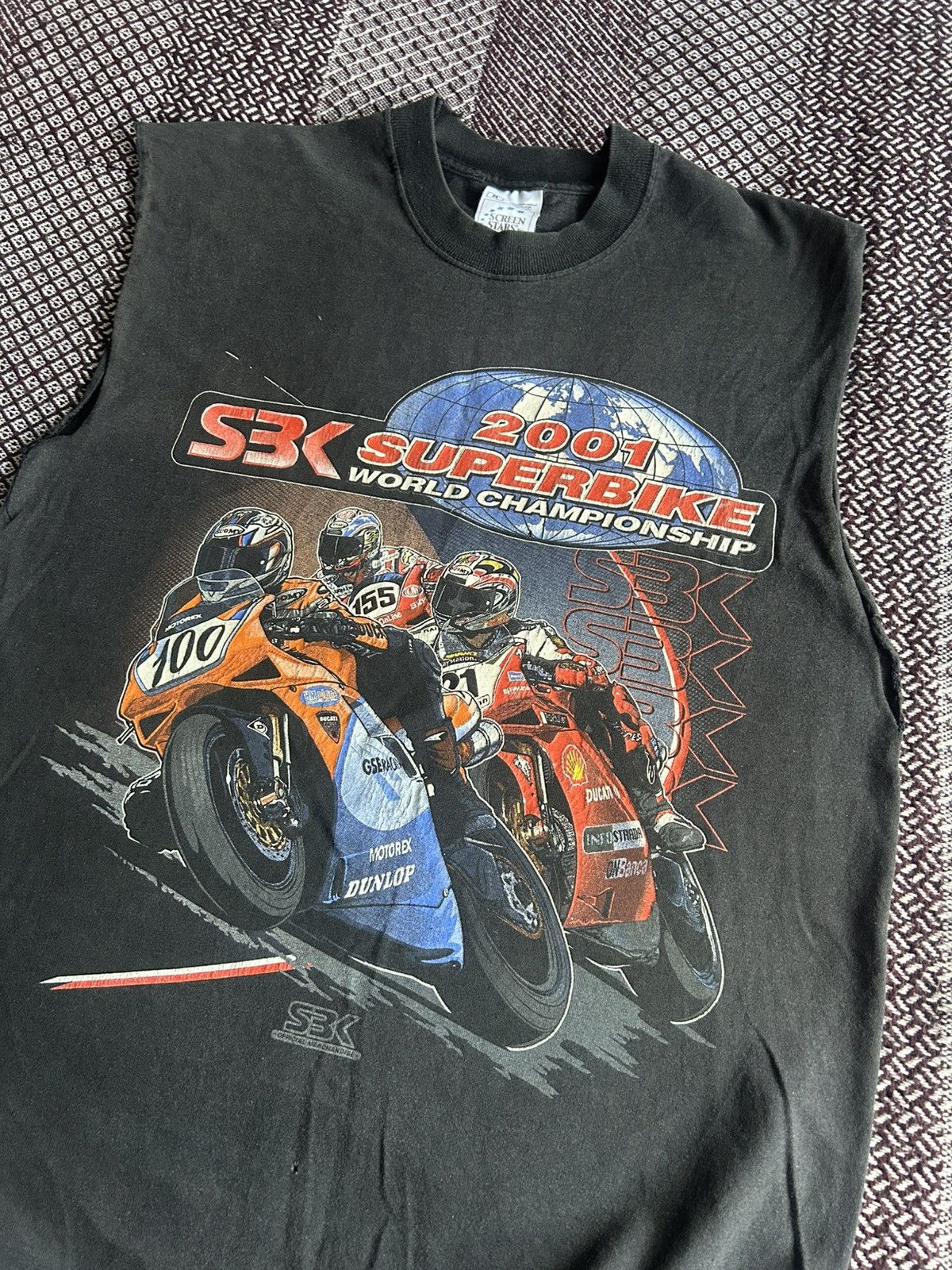 Vintage Vintage Tank Top 2001 Superbike Merch Tee Unisex Size M Size US M / EU 48-50 / 2 - 4 Thumbnail