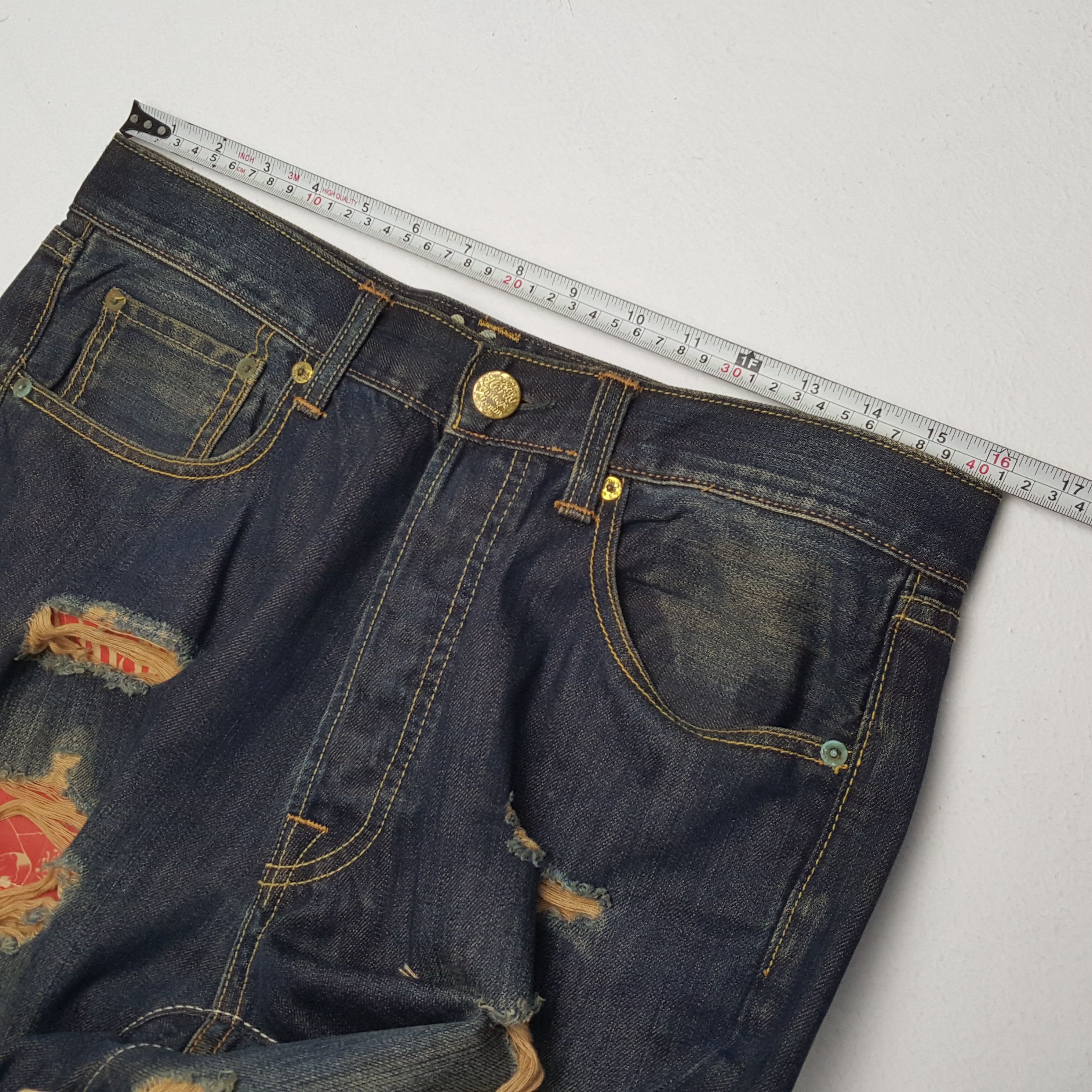 Christian Audigier × Ed Hardy × Vintage Vintage ED-HARDY by Christian Audigier American Style Jeans Size US 32 / EU 48 - 7 Thumbnail