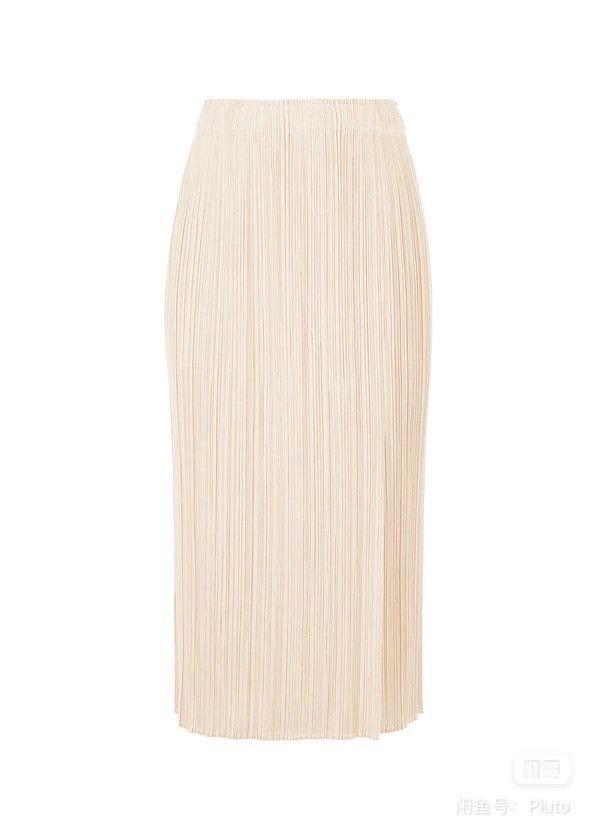 Other Issey Miyake size:5 Beige pleated skirt Size 31" - 1 Thumbnail