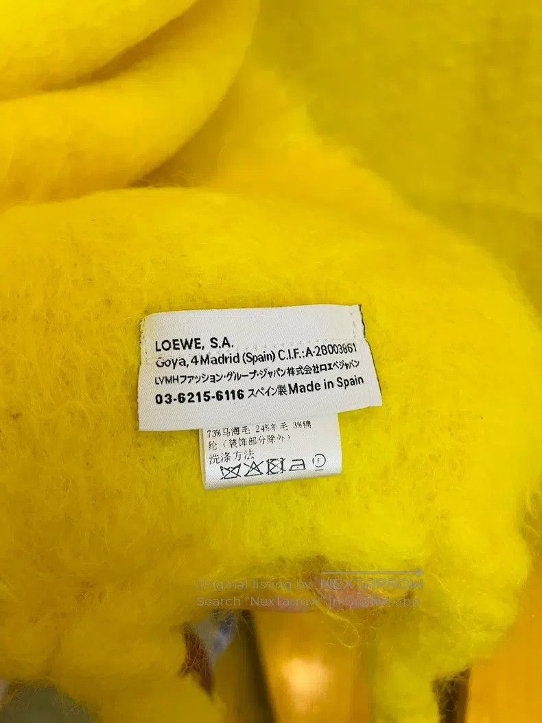 Loewe Loewe size 230*45cm Yellow mohair scarf Size ONE SIZE - 5 Thumbnail