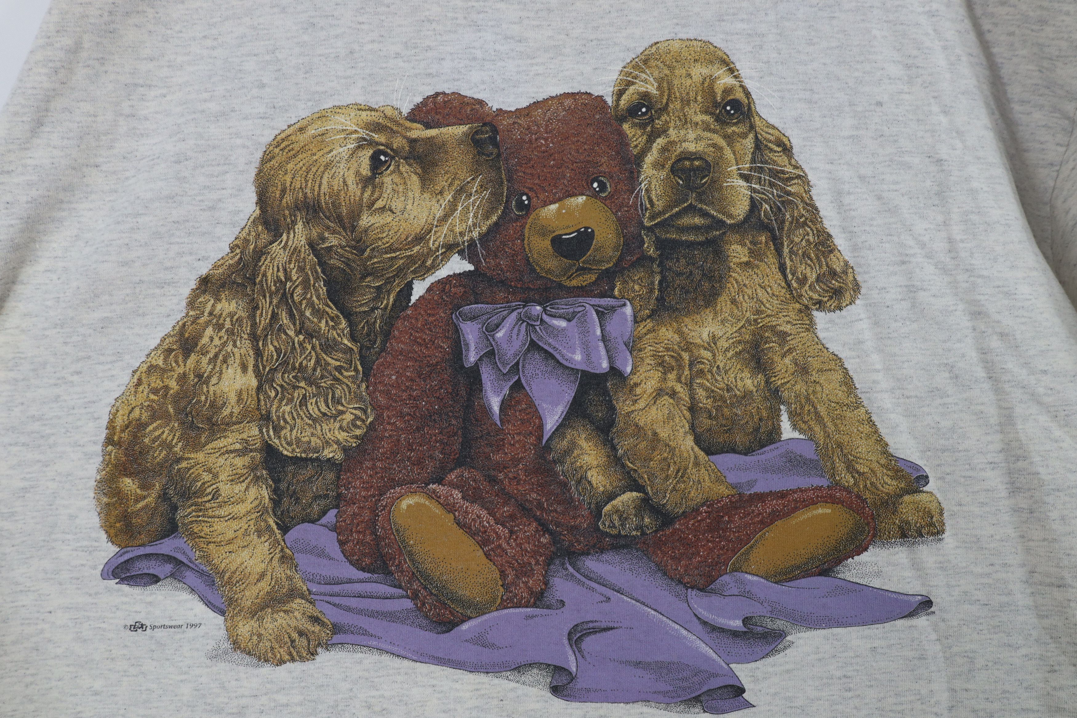 Vintage Vintage 90s Streetwear Teddy Bear Short Sleeve T-Shirt USA Size XL / US 12-14 / IT 48-50 - 4 Thumbnail