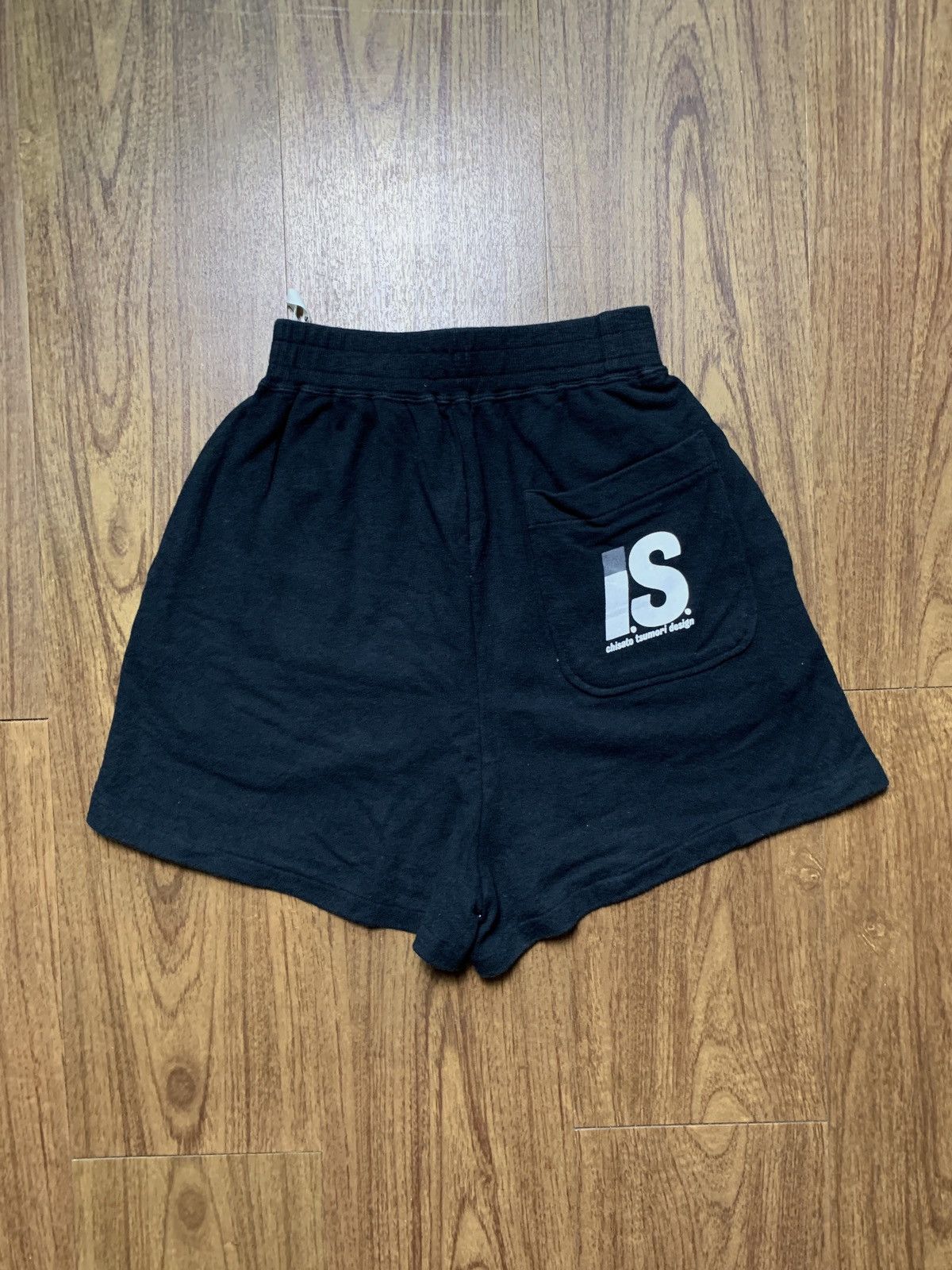 image of Issey Miyake x Tsumori Chisato Sport Logo Tennis Shorts in Black, Women's (Size 27)