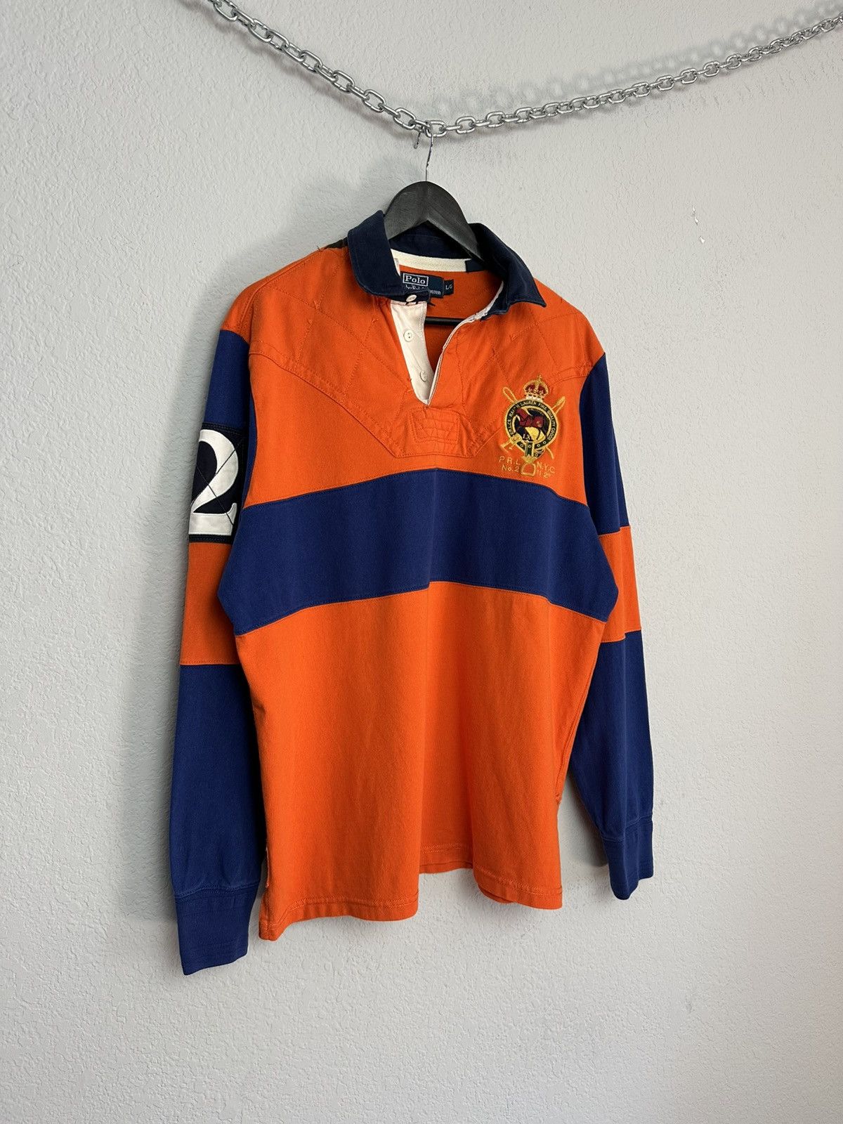 Ralph Lauren Vintage Polo Ralph Lauren Rugby Polo Long Sleeve RRL Size US L / EU 52-54 / 3 - 2 Thumbnail