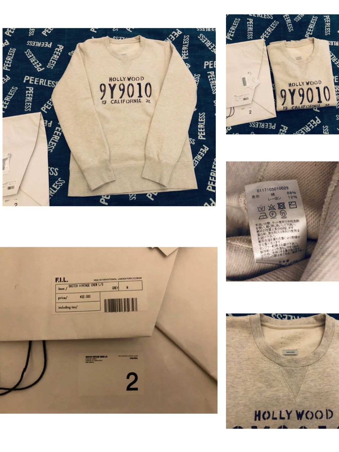 Visvim Visvim 17SS Sketch Vintage Crew L/S Size US M / EU 48-50 / 2 - 1 Thumbnail
