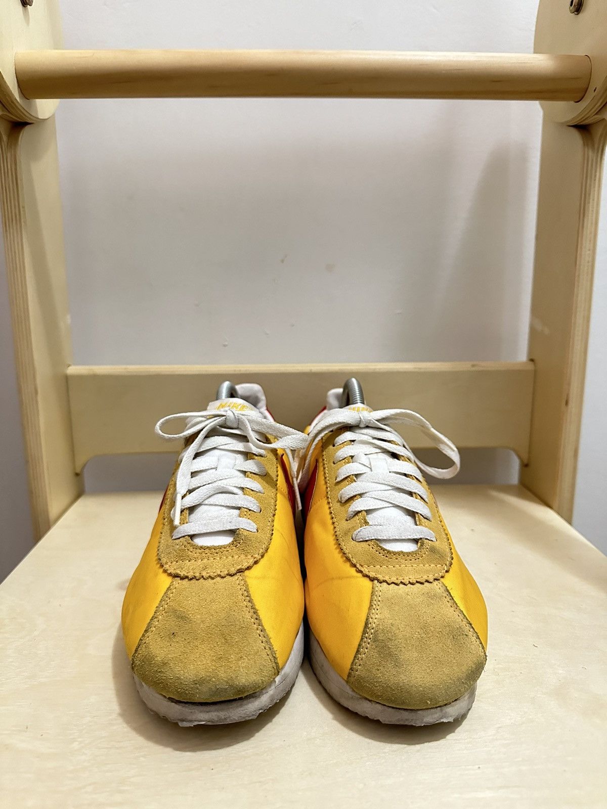 Nike × Vintage Nike Cortez Classic Nylon University Yellow/Red Size US 9 / EU 42 - 2 Thumbnail