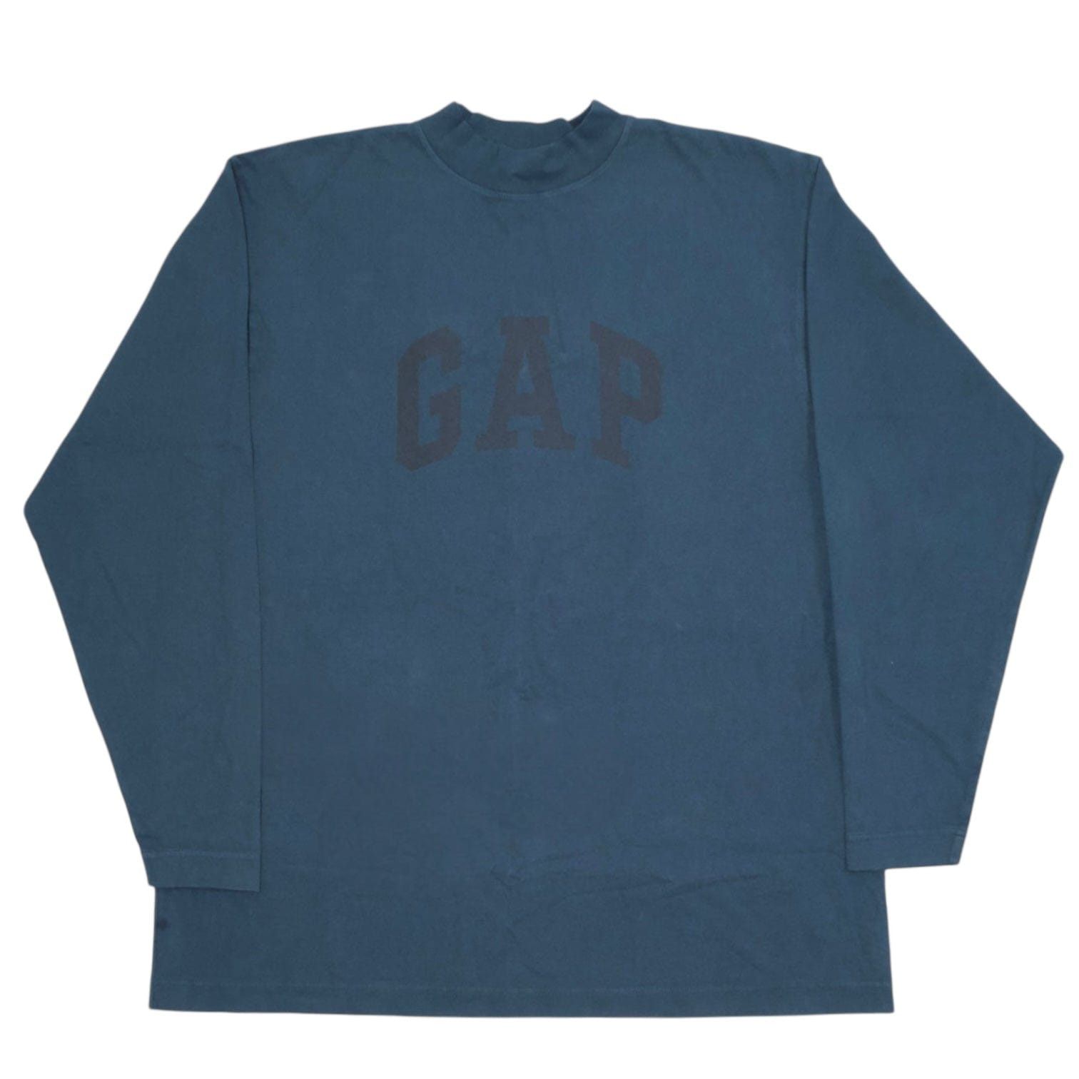 Yeezy Yeezy Gap Dove Long Sleeve Tee Shirt Dark Blue Size US M / EU 48-50 / 2 - 1 Thumbnail