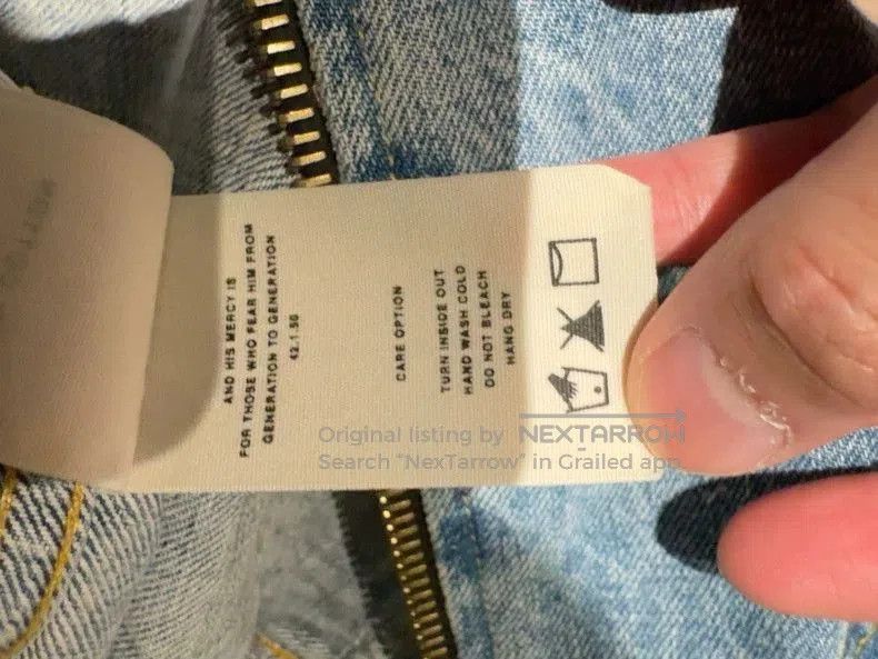 Fear of God Fear of God 5th Splatter Denim Jacket. Size US XL / EU 56 / 4 - 5 Thumbnail