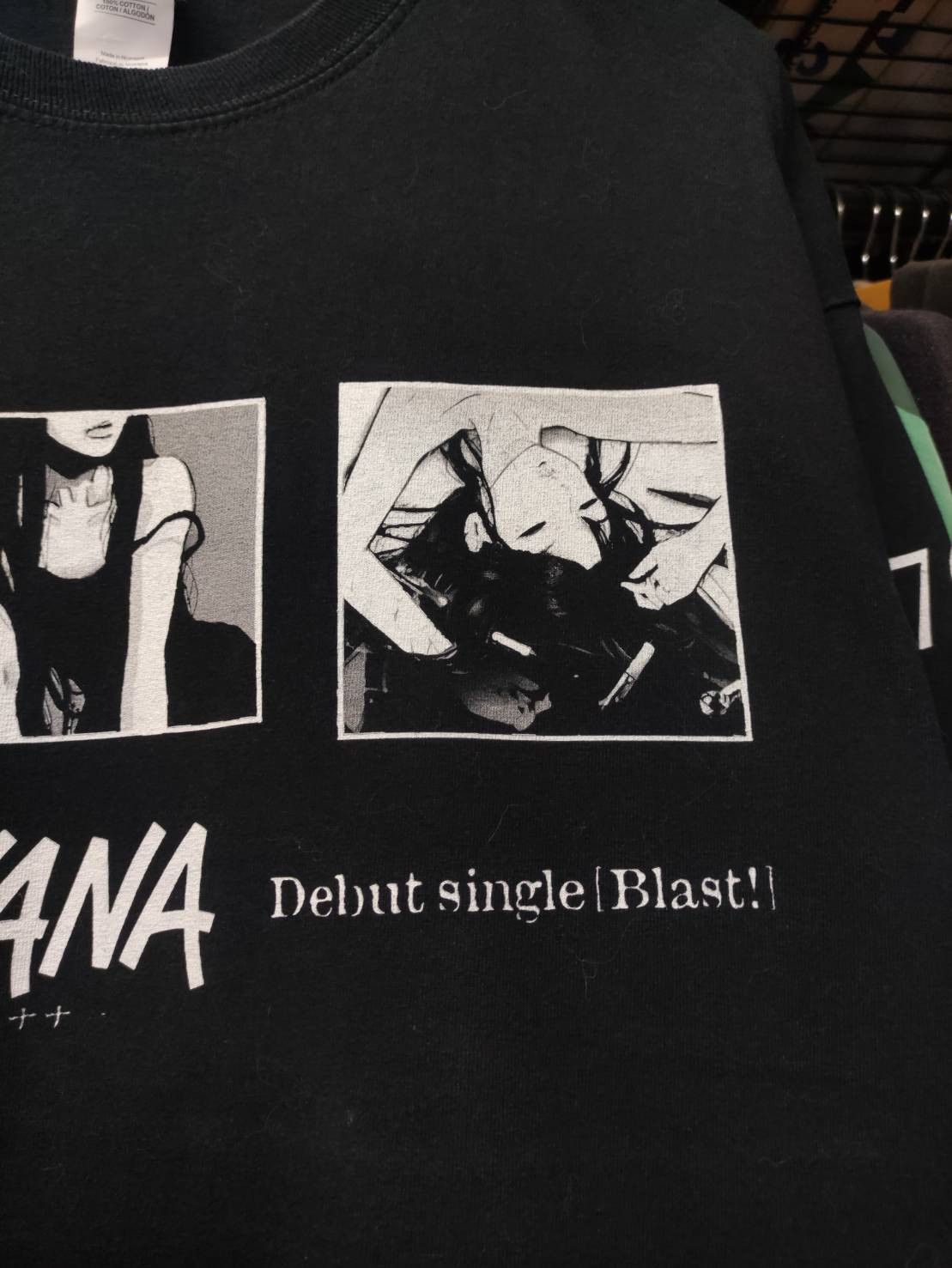 Anime Nana Anime Black Stone Blast! Debut Single Promo L/S T-Shirt Size US XL / EU 56 / 4 - 4 Thumbnail