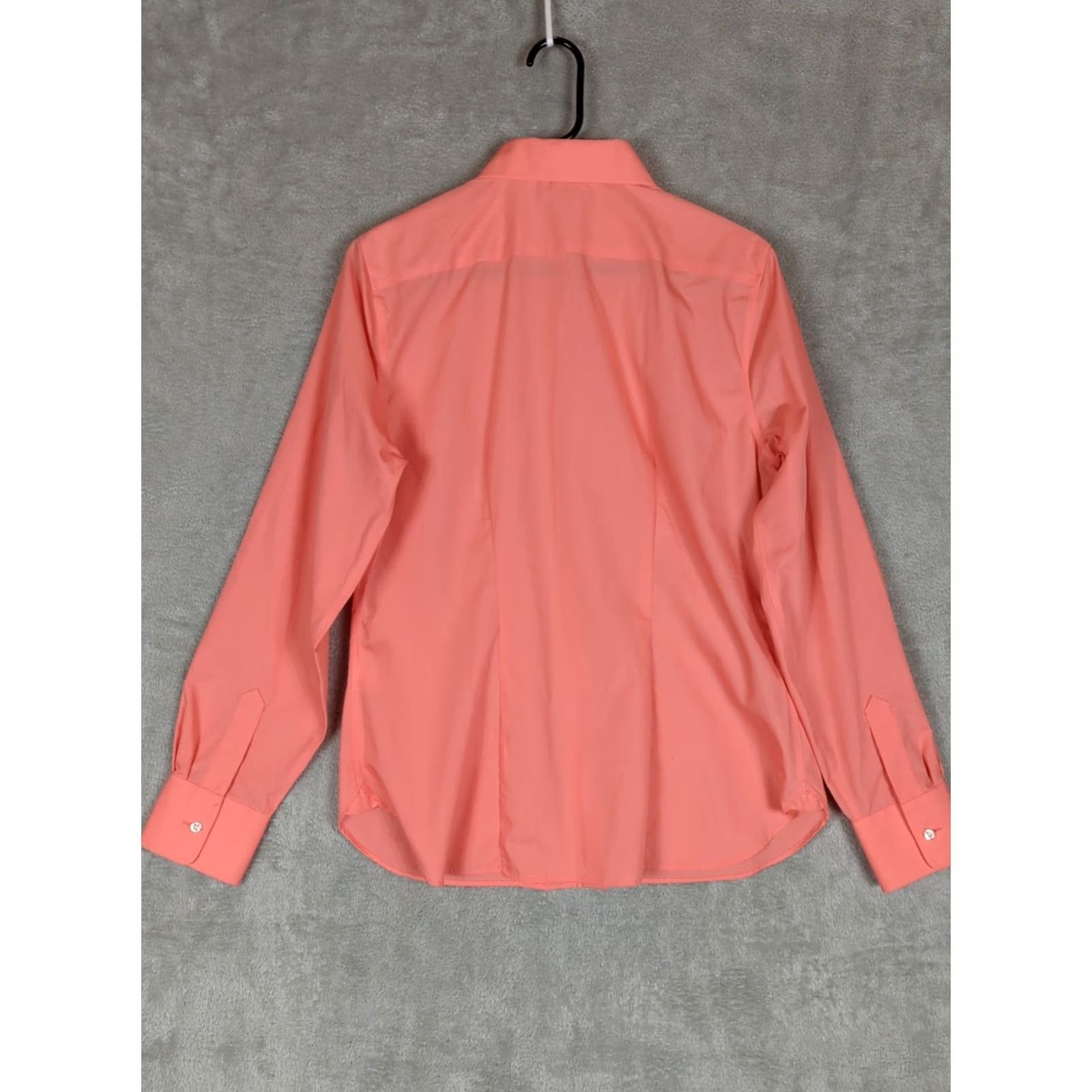 Lands' End LANDS' END WOMEN'S ORANGE LONG SLEEVE BUTTON FRONT WRINKLE FREE TOP SZ 12T Tall Shirts Womens Work Modern Size XL / US 12-14 / IT 48-50 - 2 Thumbnail
