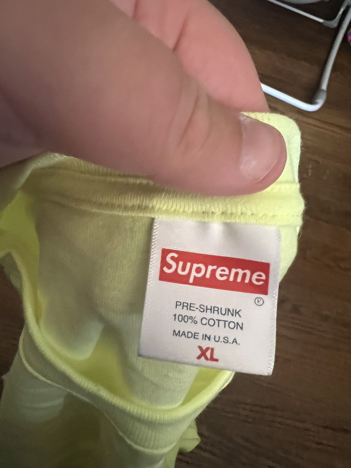 Supreme supreme plain blank short sleeve t shirt men’s xl green Size US XL / EU 56 / 4 - 3 Thumbnail
