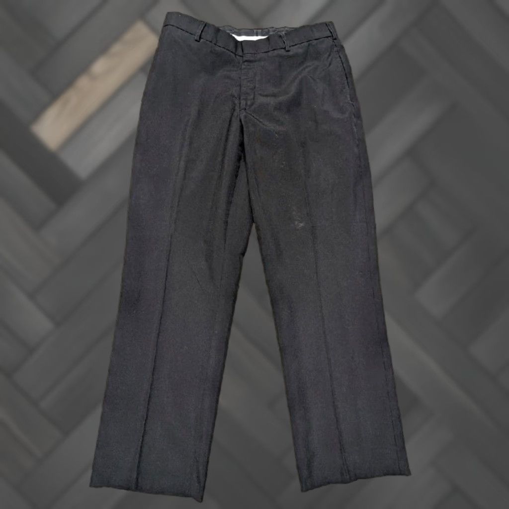 Vintage VINTAGE USN Pants 34x30 Black Wool Blend NAVAL MILITARY TROUSERS Mens Pants Regular 34x30 Black Wool Blend Navy blue 90s Size US 34 / EU 50 - 1 Thumbnail