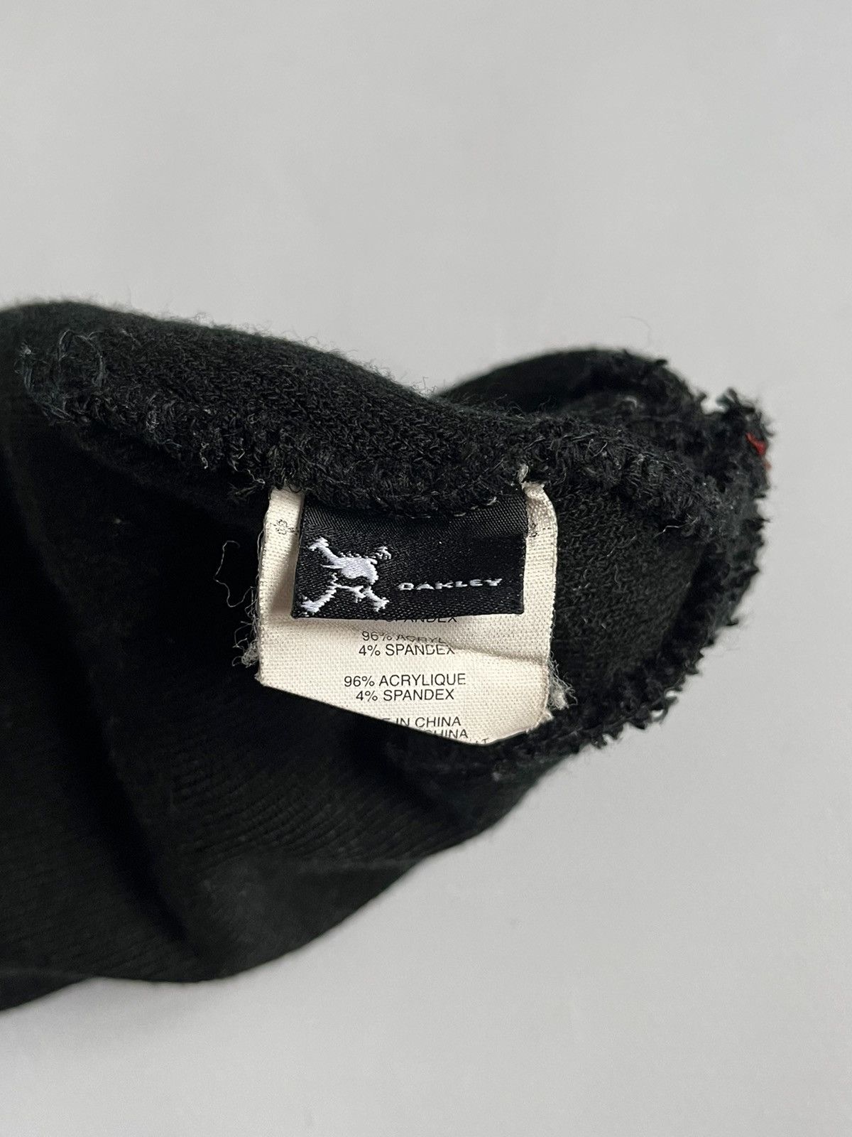 Vintage Y2K Oakley Unisex Black Acrylic Spandex Beanie Hat