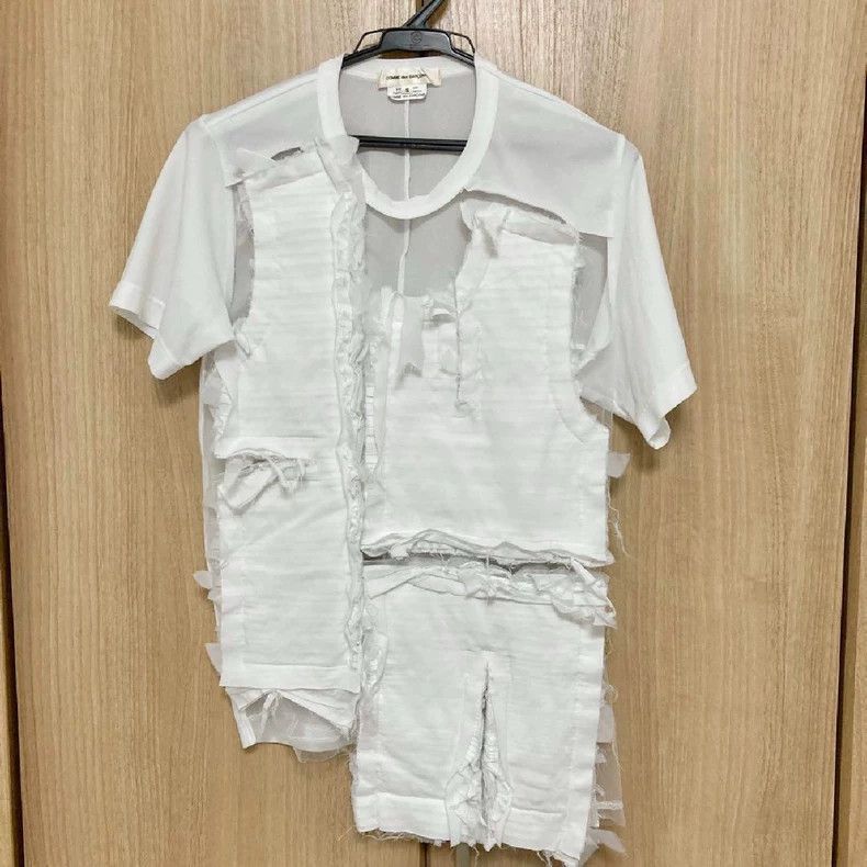 Comme Des Garcons Patchwork Lumps Short Sleeve T-shirt