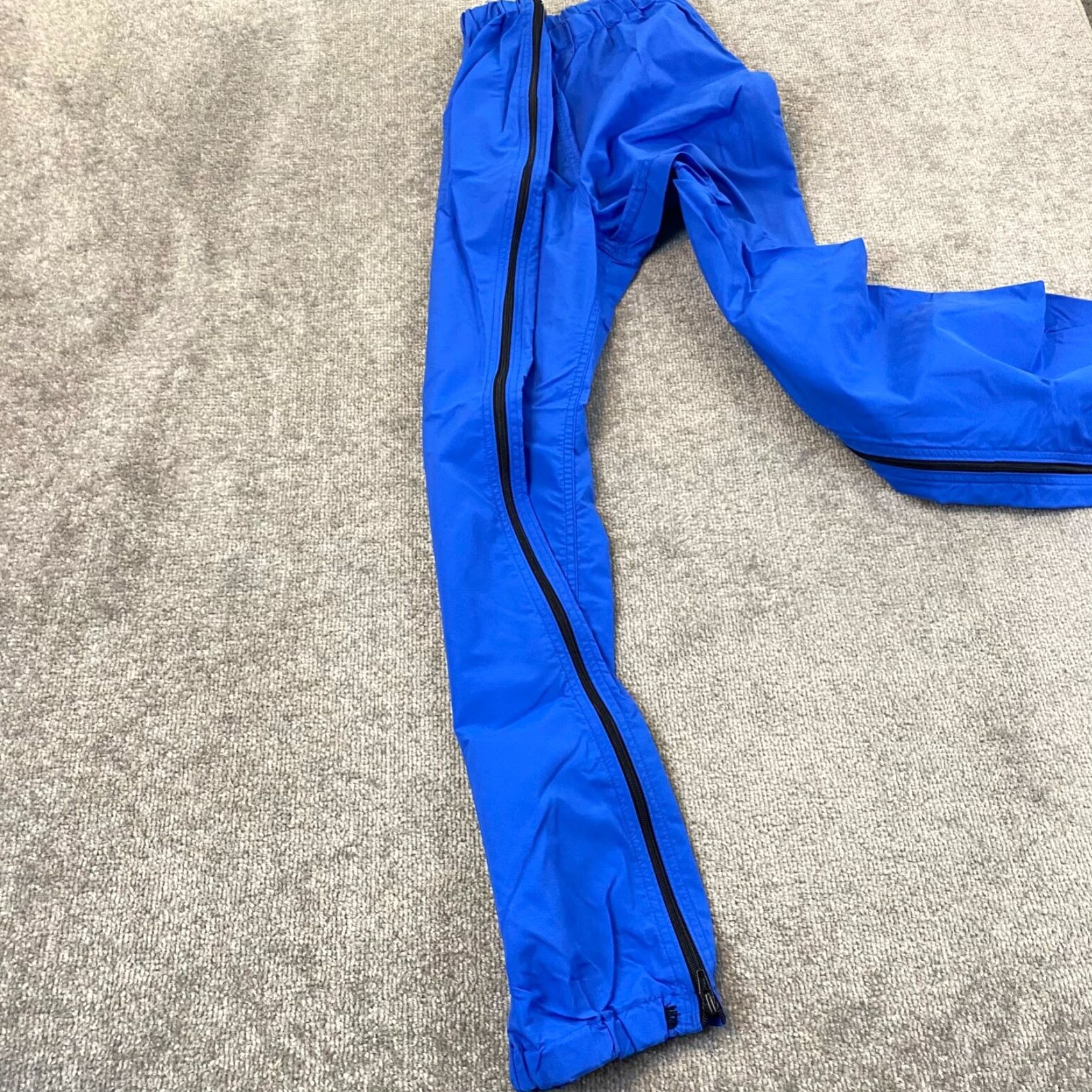 Vintage VINTAGE LL Bean Hiking Pants Womens Medium Blue Full Side Zip 100% Nylon Unlined USA Size 32" / US 10 / IT 46 - 6 Thumbnail
