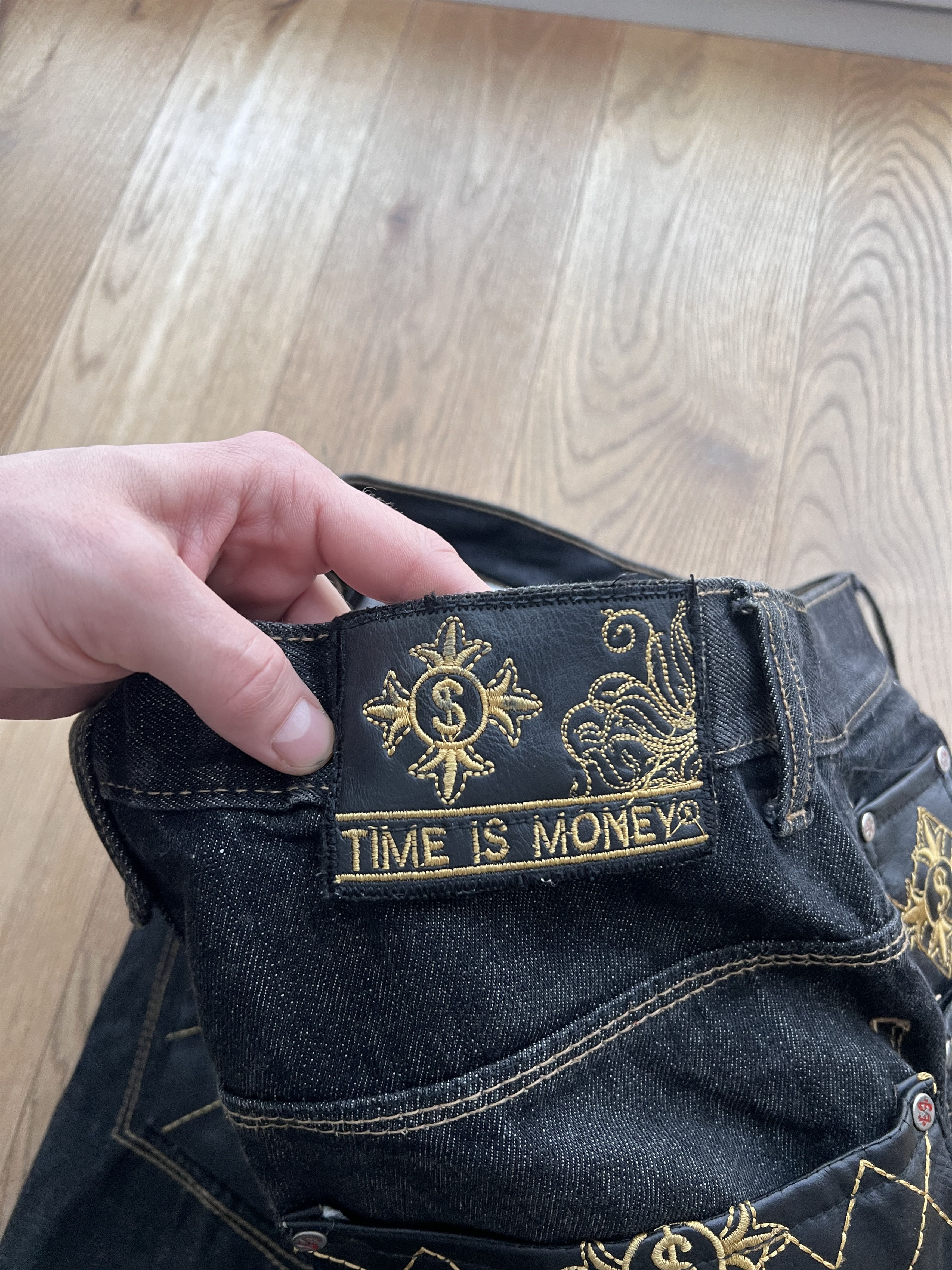 JNCO Embroidered baggy denim rap hip hop jeans vintage wide rare Size US 34 / EU 50 - 12 Thumbnail
