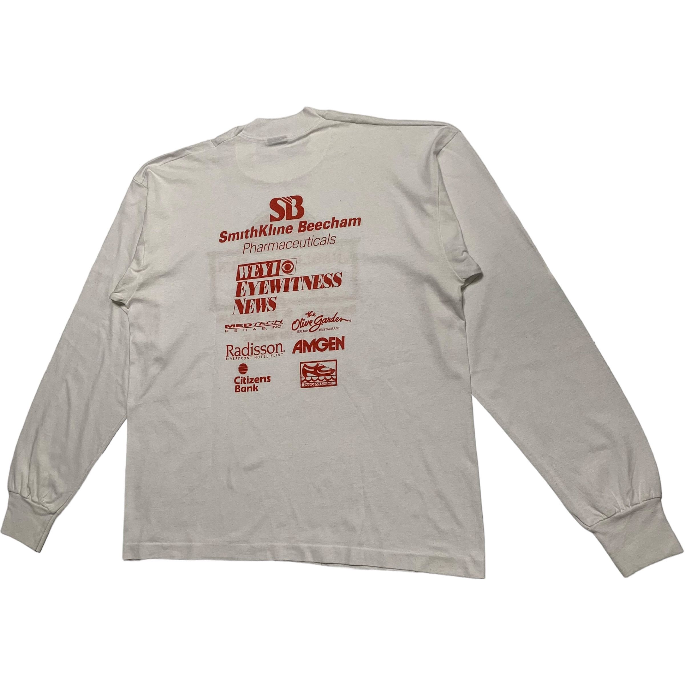 Fruit Of The Loom Vintage 90s Jingle Bell Run Long Sleeve T-shirt Size US L / EU 52-54 / 3 - 7 Thumbnail