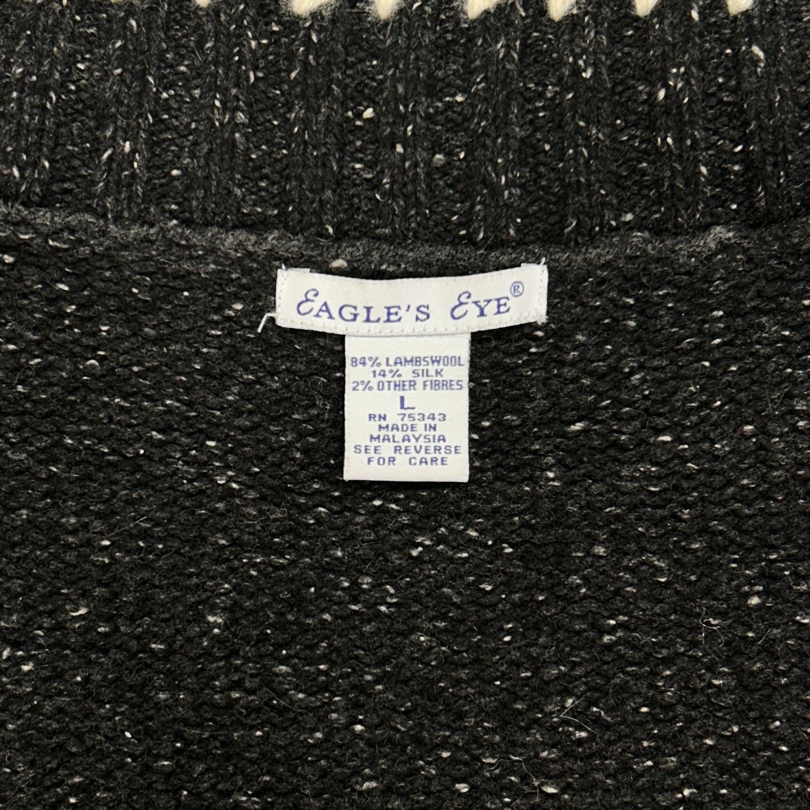 Other Eagles Eye Lambswool/Silk blend winter full zip sweater wm L Size L / US 10 / IT 46 - 6 Thumbnail