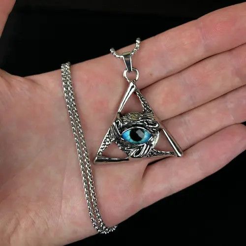 VIBE Eye Hands Necklace Punk Chain Size ONE SIZE - 1 Thumbnail