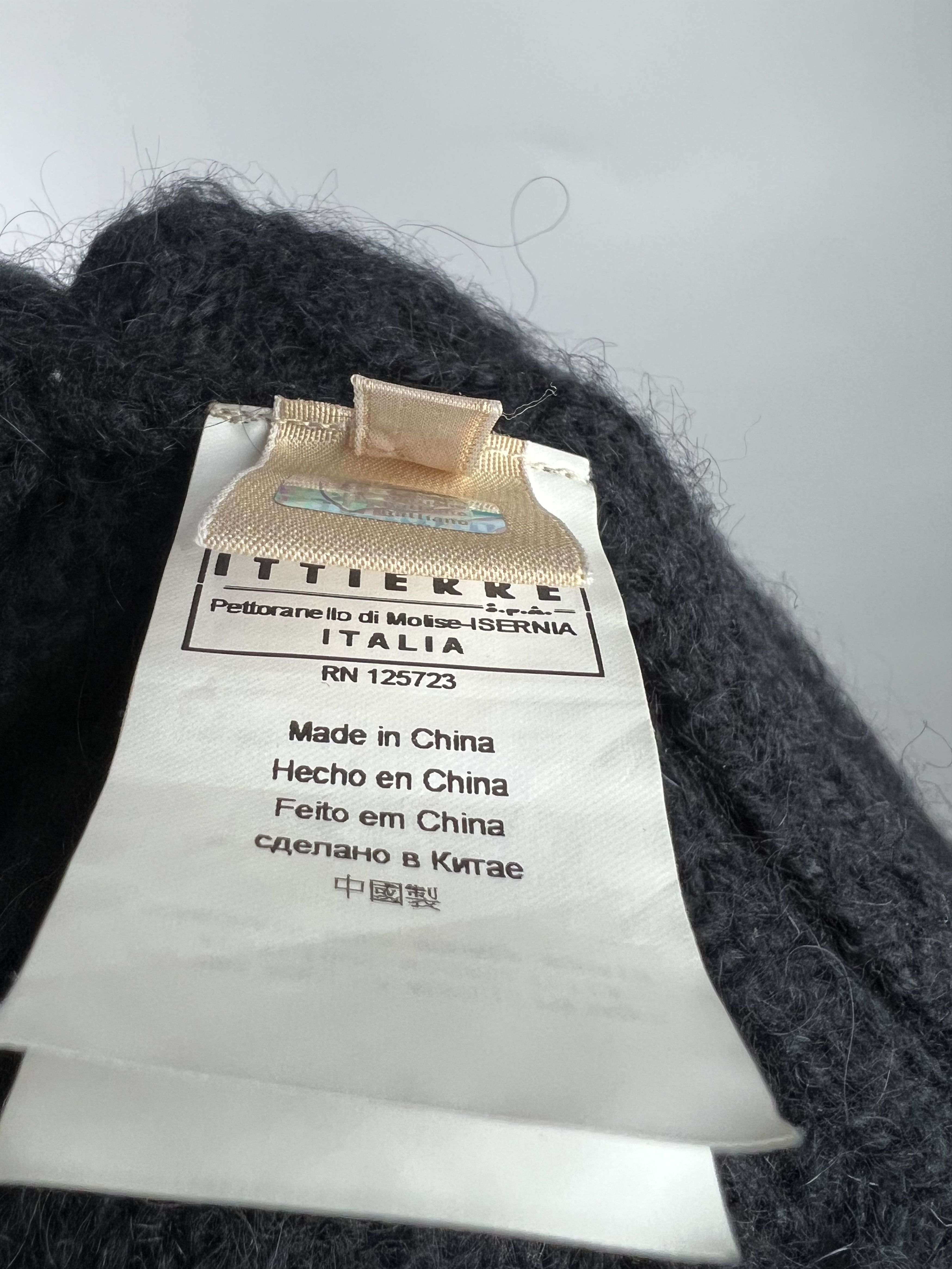 John Galliano John Galliano Black Mohair Cropped Cardigan Size L / US 10 / IT 46 - 9 Thumbnail