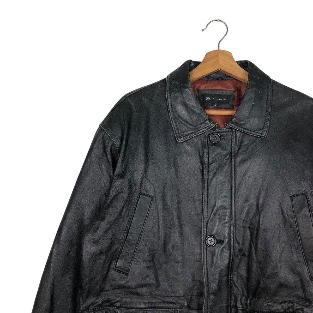 Japanese Brand 📌Vintage Biker Leather Jacket Takashimaya Issey Miyake Size US S / EU 44-46 / 1 - 8 Thumbnail