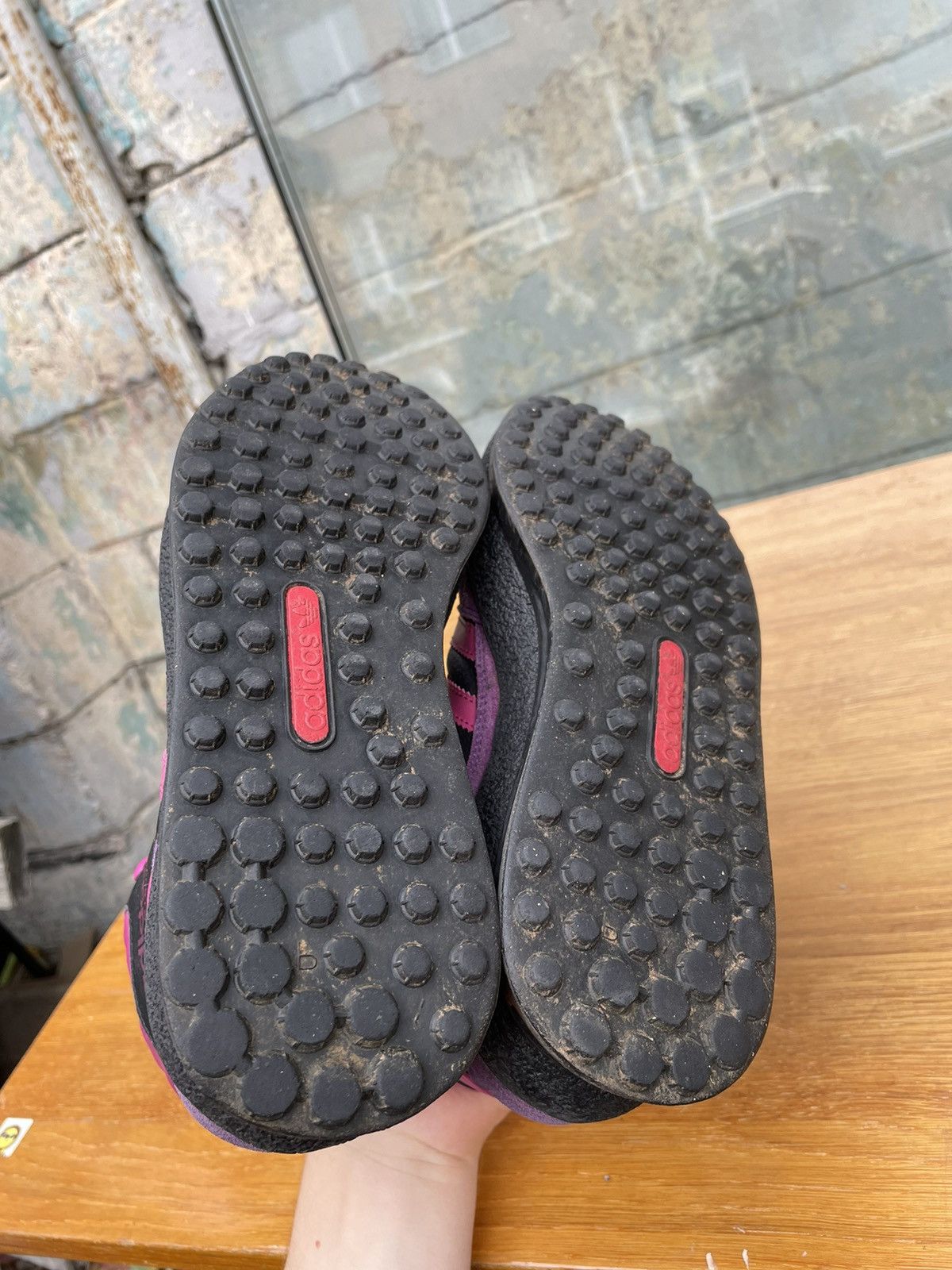 Adidas × Vintage Rare Vintage Adidas 90s Boots Leather Pink Black Size US 7.5 / EU 40-41 - 7 Thumbnail