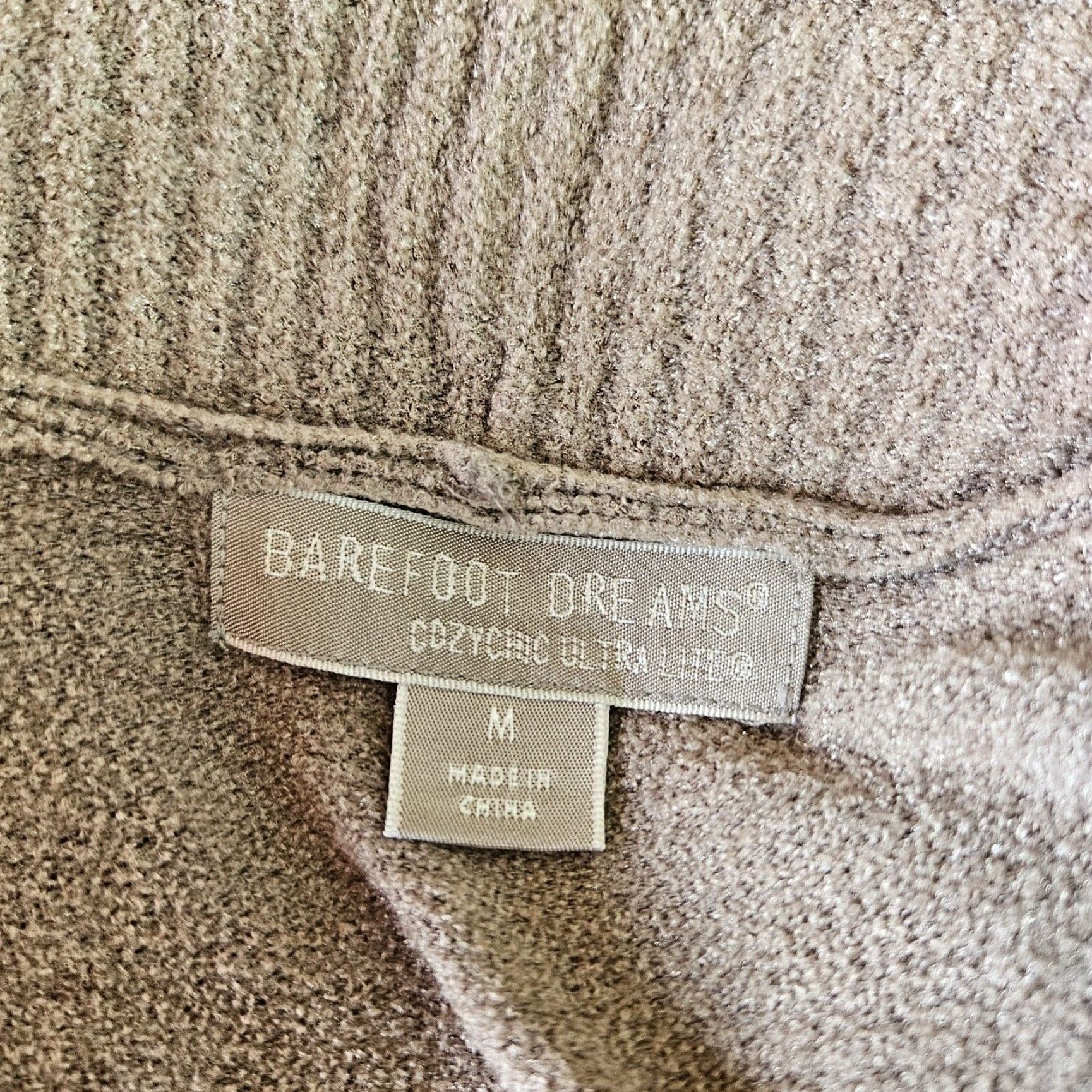 Vintage Barefoot Dreams Womens Cardigan Belted Sz M Tan Long Sleeve Brown Belted Cardigan Womens M Knit Sweater 90s? Size M / US 6-8 / IT 42-44 - 5 Thumbnail