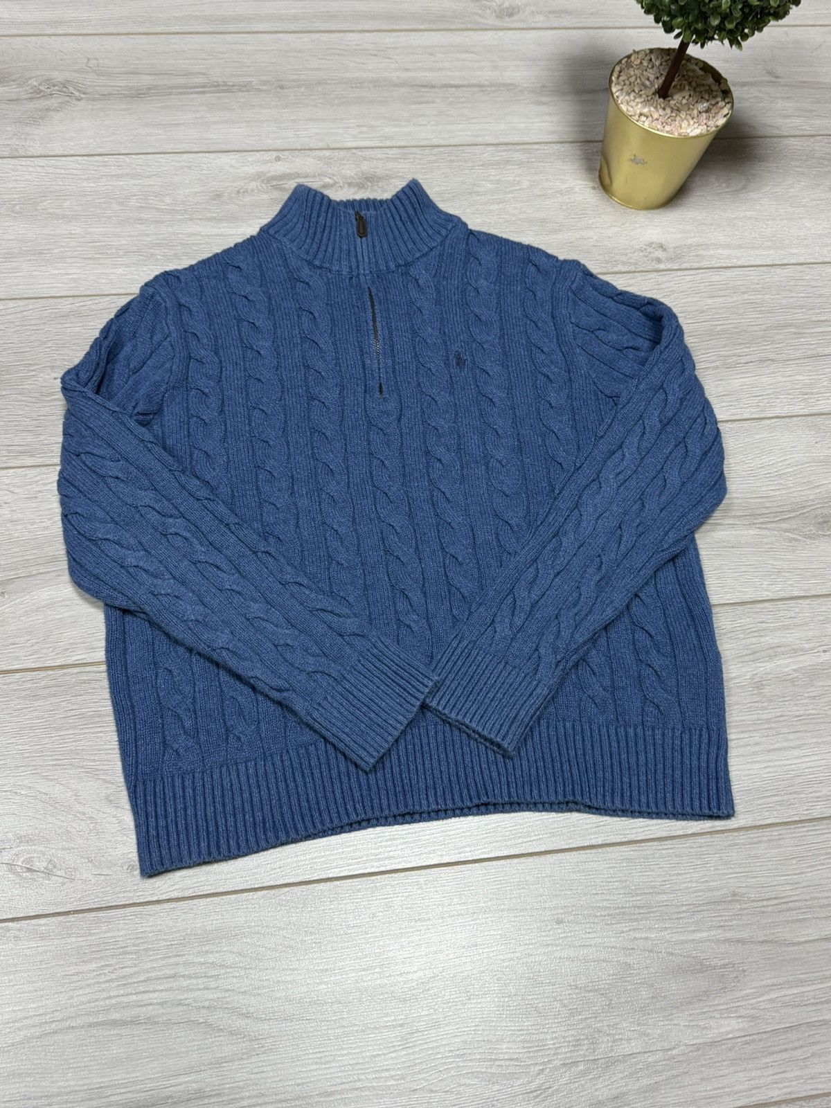 Polo Ralph Lauren Polo Ralph Lauren 1/4 zip sweater woven Size US L / EU 52-54 / 3 - 6 Thumbnail