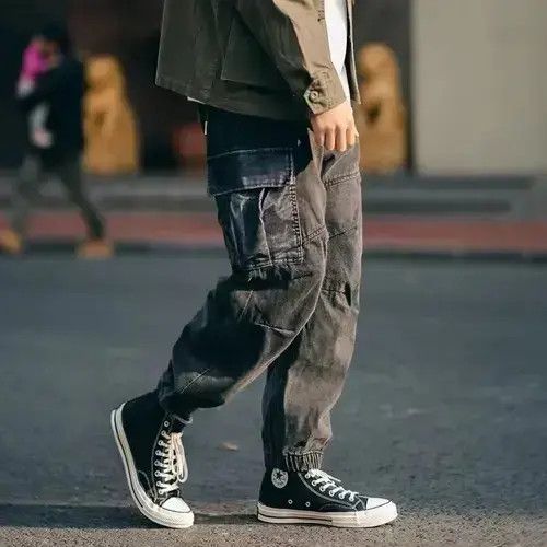 Japanese Brand 20AW Indigo Union Japan Washed Black Pocket Denim Pants Size US 31 - 1 Thumbnail