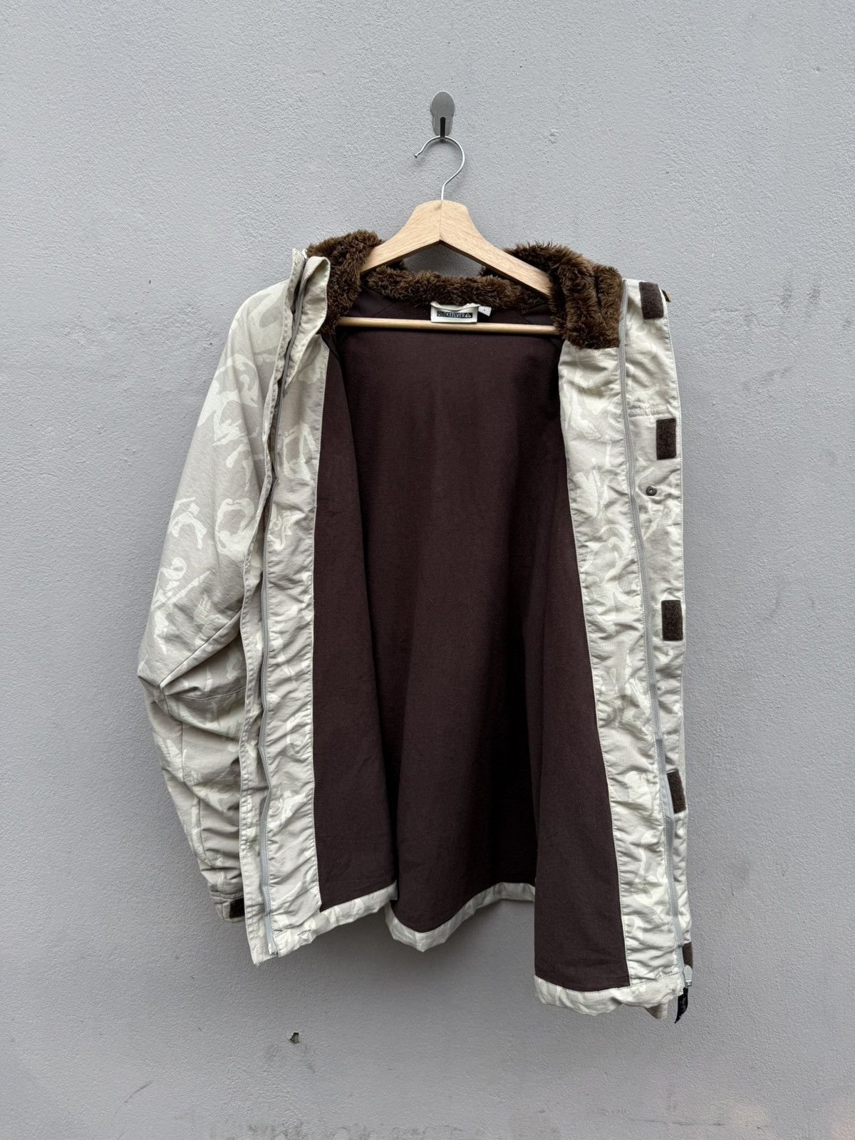 Quiksilver × Vintage Vintage 90s QUIKSILVER Fullprint Logo Gorpcore Jacket Size US L / EU 52-54 / 3 - 13 Thumbnail