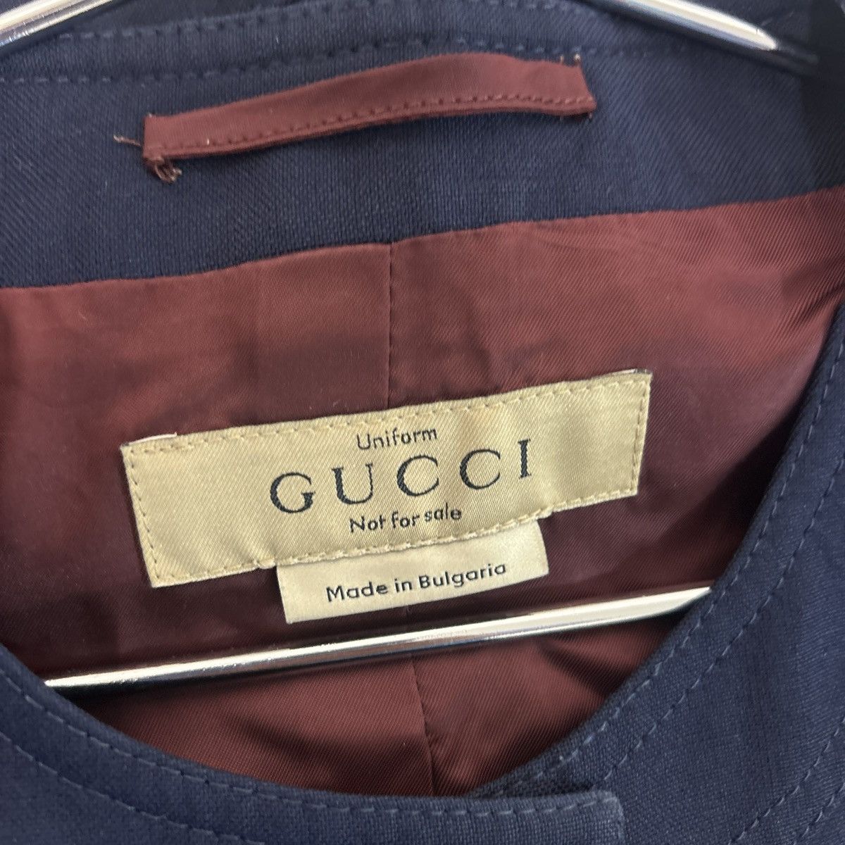 Gucci Gucci jacket uniform non-for-sale item 40 size Navy Size M / US 6-8 / IT 42-44 - 3 Thumbnail