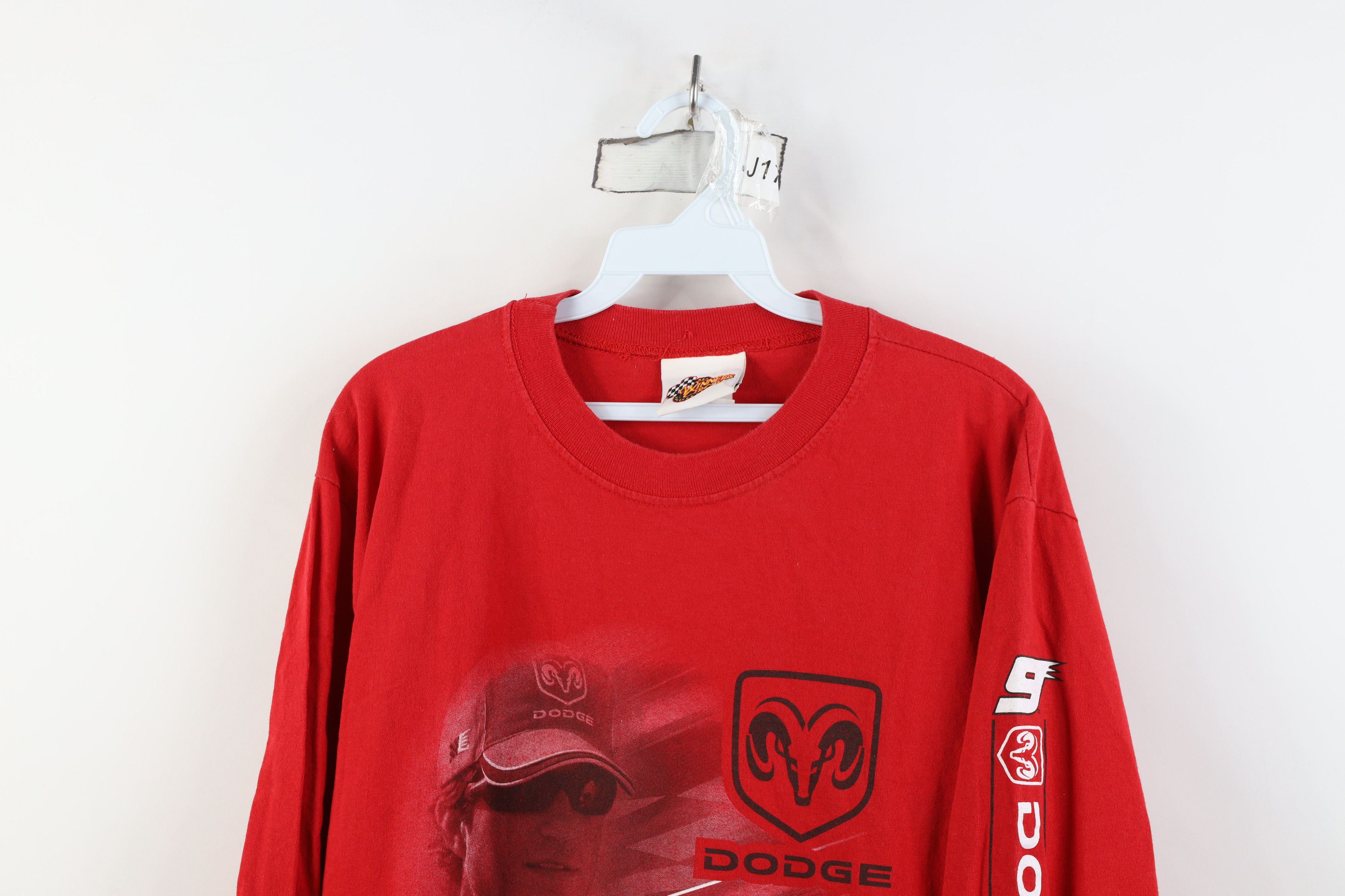 Vintage Vintage Y2K NASCAR Kahne Racing Long Sleeve T-Shirt Red Size US L / EU 52-54 / 3 - 2 Thumbnail
