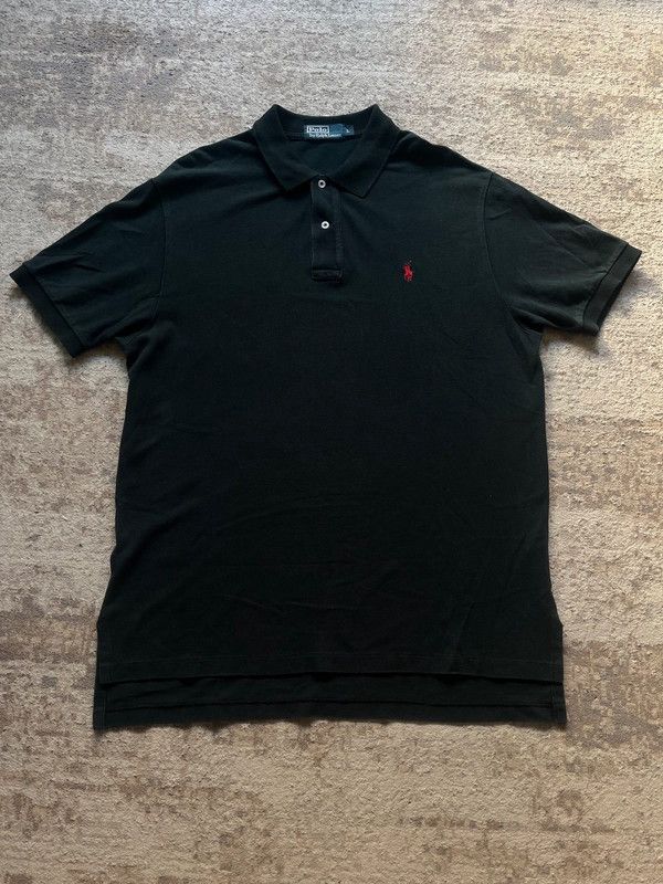 Polo Ralph Lauren Polo Ralph Lauren Black Red Small Pony Polo Shirt Sz L Size US L / EU 52-54 / 3 - 1 Thumbnail
