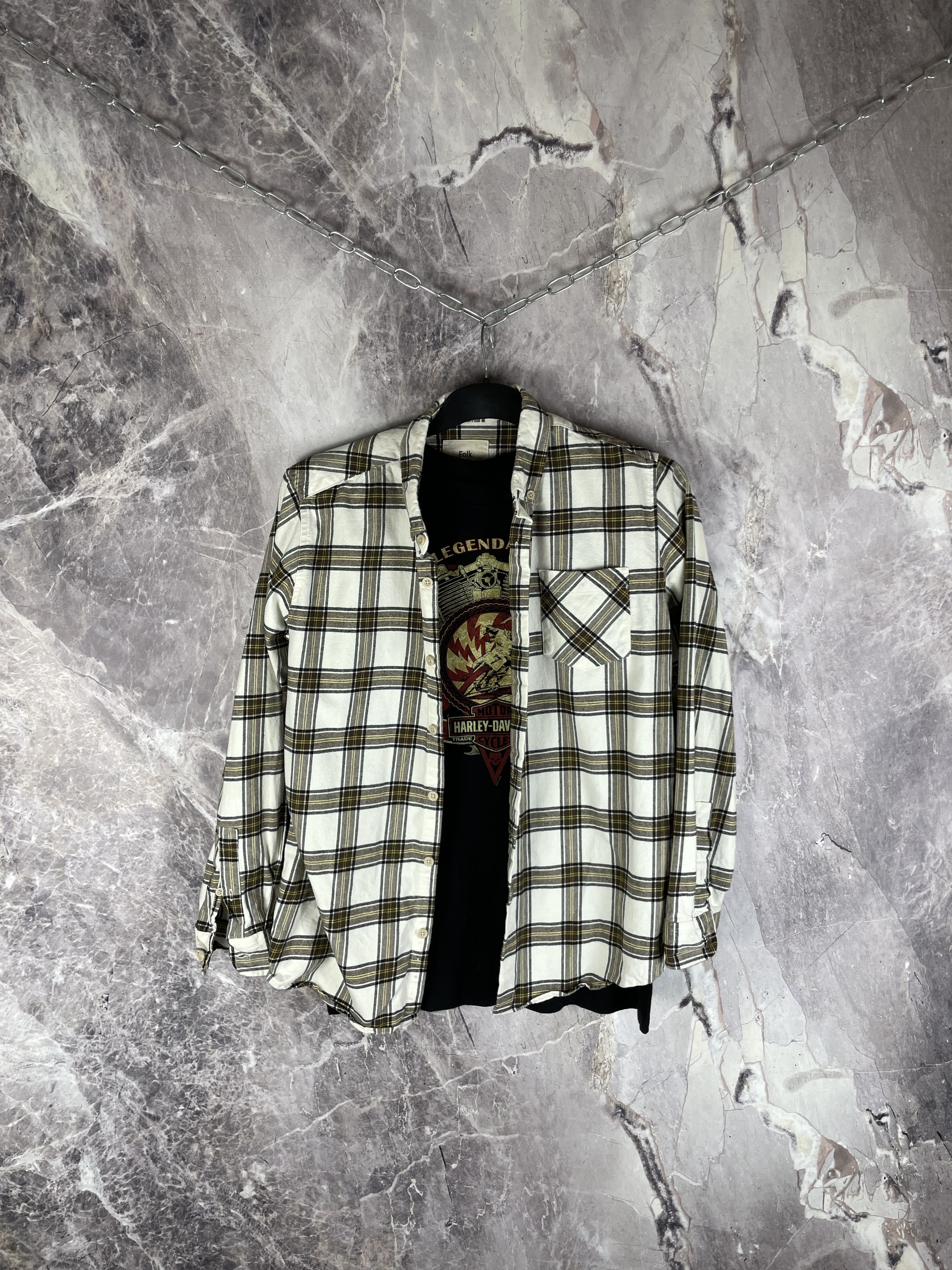 Folk Vintage Folk flannel multicolour y2k button up shirt Size US M / EU 48-50 / 2 - 1 Thumbnail