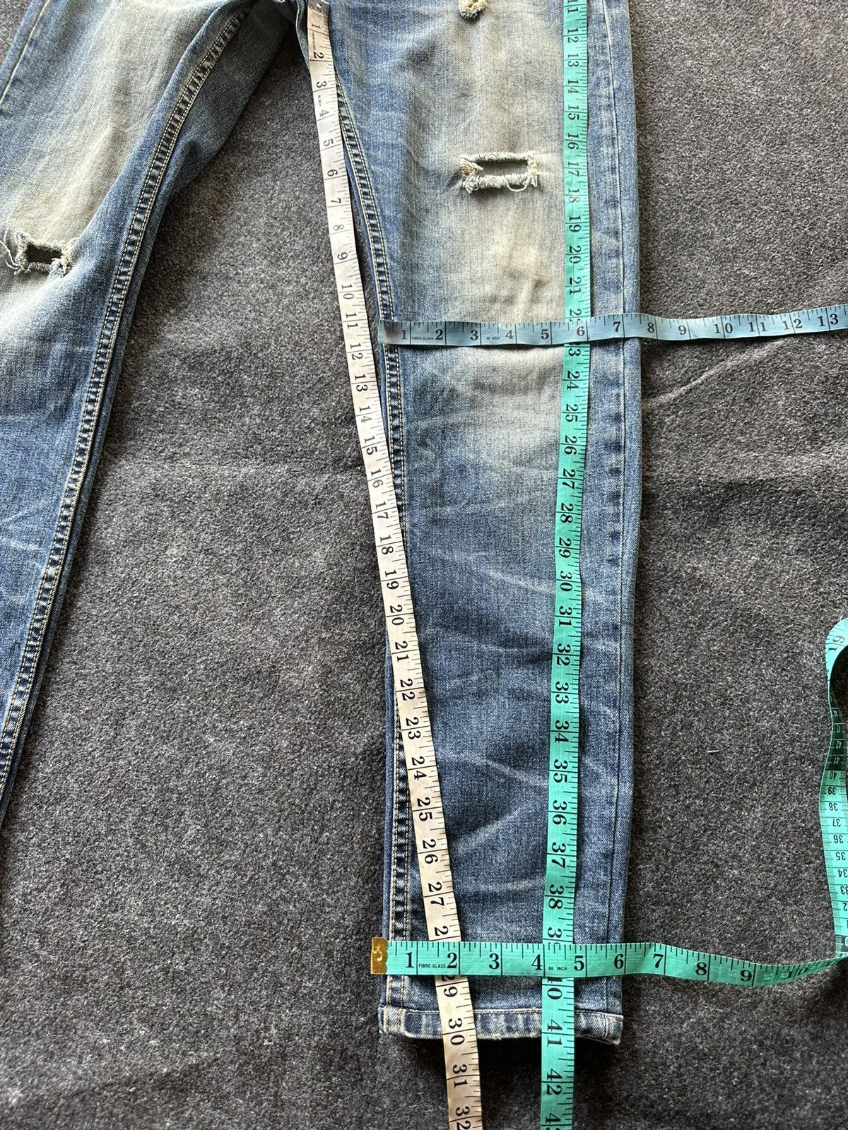 BUFFALO BOBS × Beauty Beast Necked Jeans Japan Distressed Size 32 D112 Size US 32 / EU 48 - 6 Thumbnail