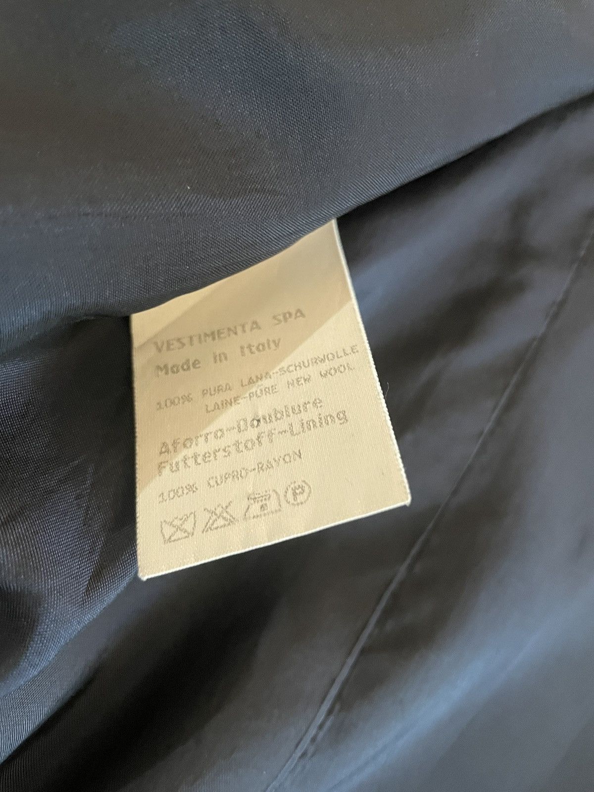 Giorgio Armani × Vintage 3-Button Wool Crepe Jacket Size 38R - 7 Thumbnail