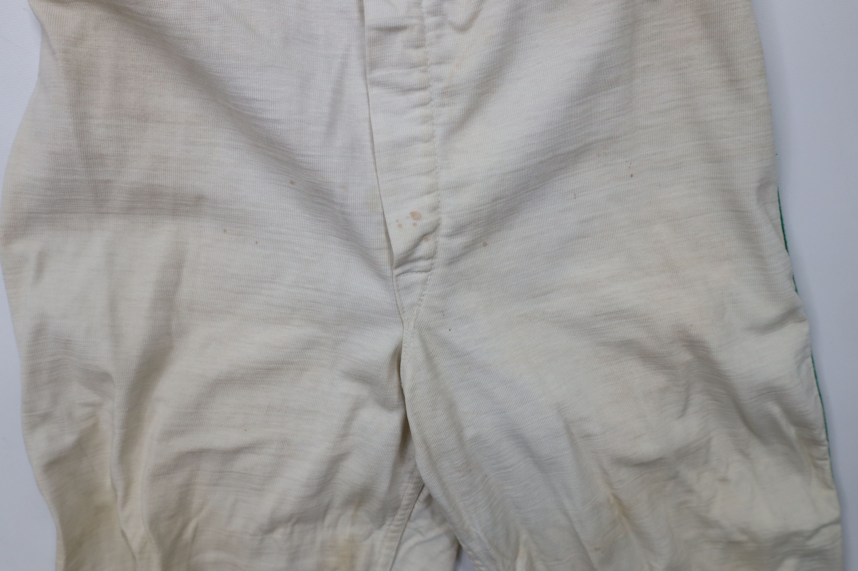 Vintage Vintage 40s 50s Baseball Uniform Pants White Green USA Size US 34 / EU 50 - 8 Thumbnail