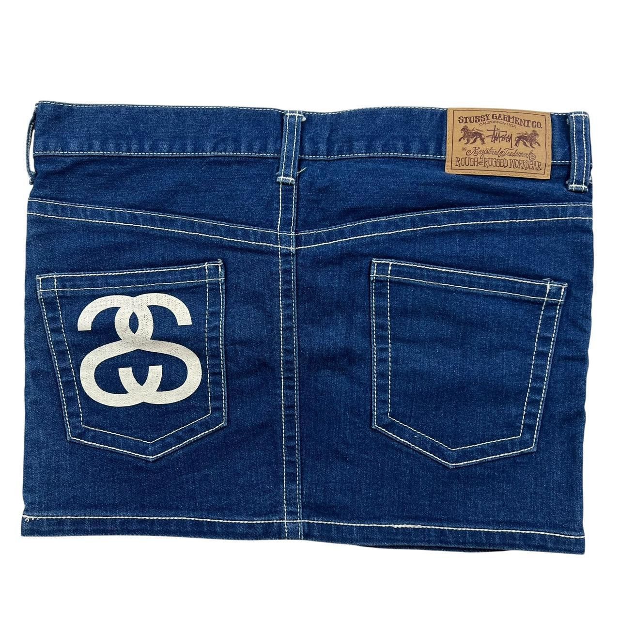 Stussy Vintage Stussy Denim Skirt - Waist: 34” Size 34" / US 12 / IT 48 - 1 Thumbnail