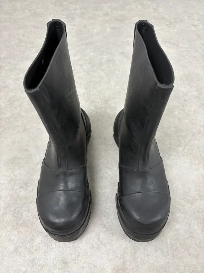 Givenchy Givenchy Rubber Ankle Black Rain Boots Size US 7 / EU 40 - 2 Thumbnail