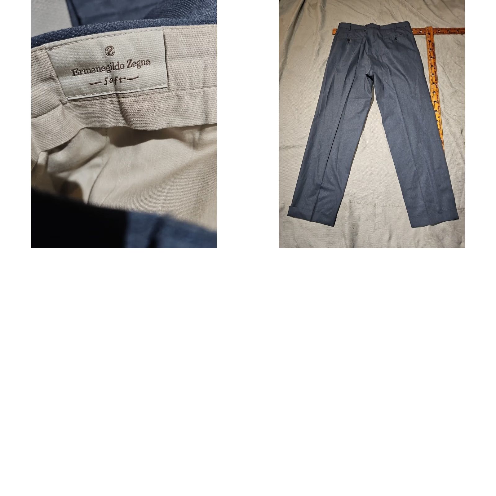 Ermenegildo Zegna Ermenegildo Zegna Pants Mens Size 36 Blue Pleated Dress Casual Trousers Size US 36 / EU 52 - 9 Thumbnail