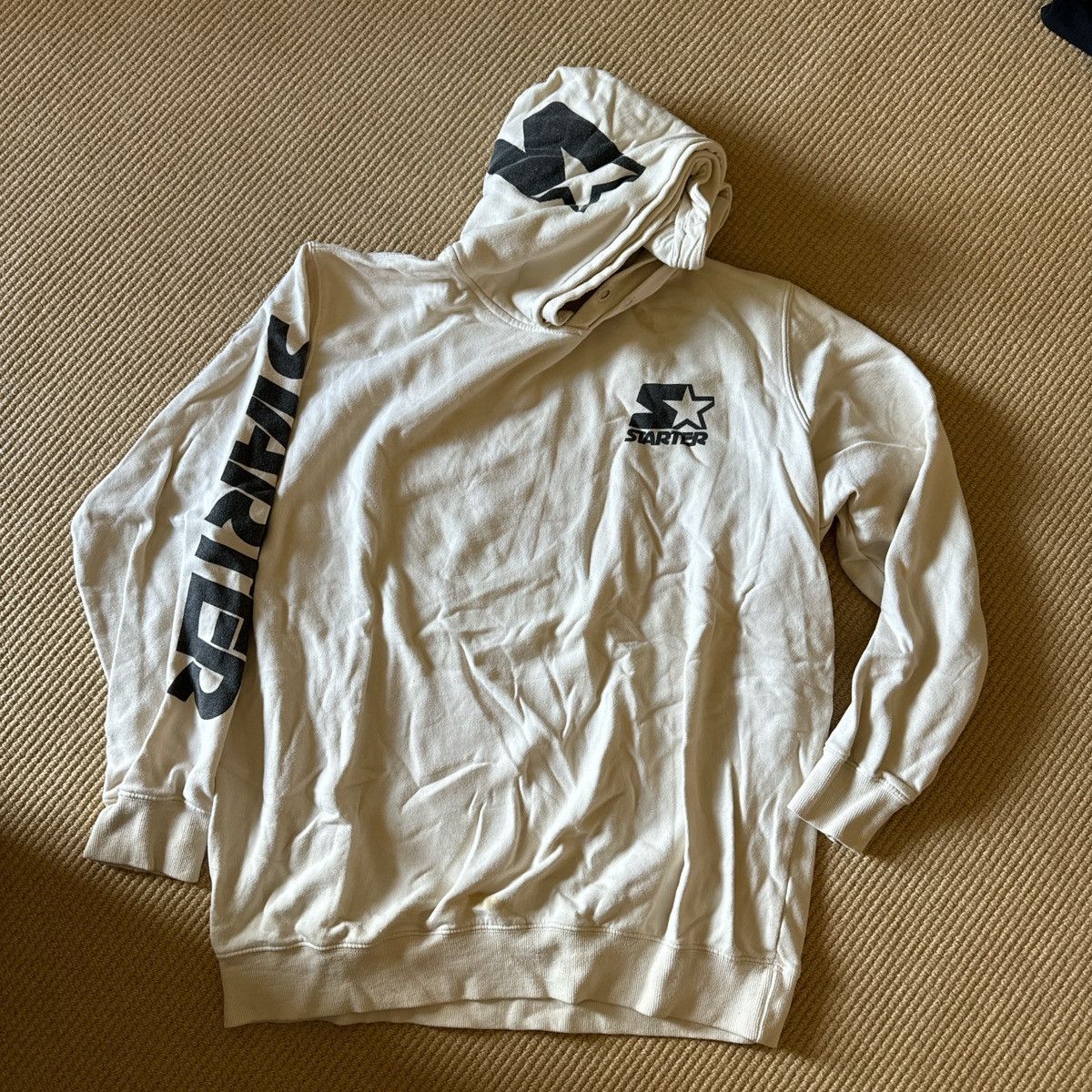Starter × Vintage Vintage White Starter Hoodie Size US L / EU 52-54 / 3 - 1 Thumbnail