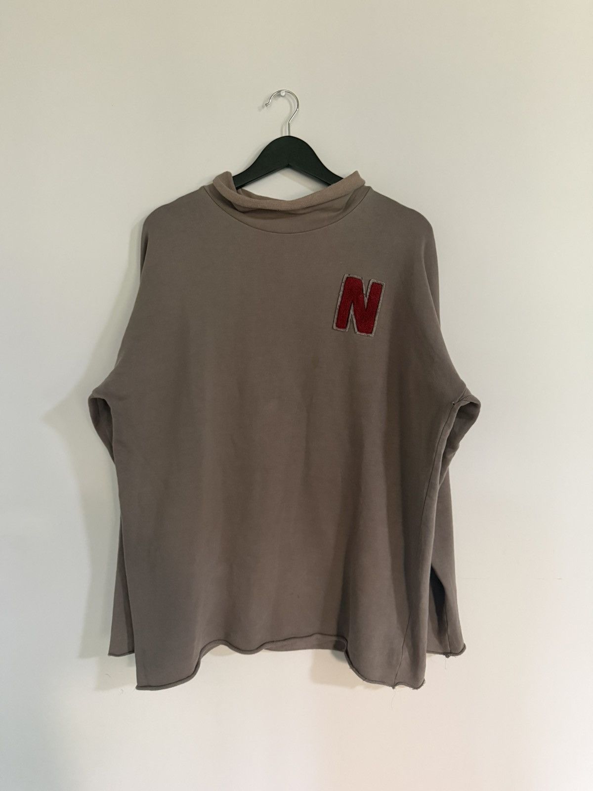 Raf Simons 1/1 2005 10th Anniversary College Chenille Patch Turtleneck Size US L / EU 52-54 / 3 - 1 Thumbnail