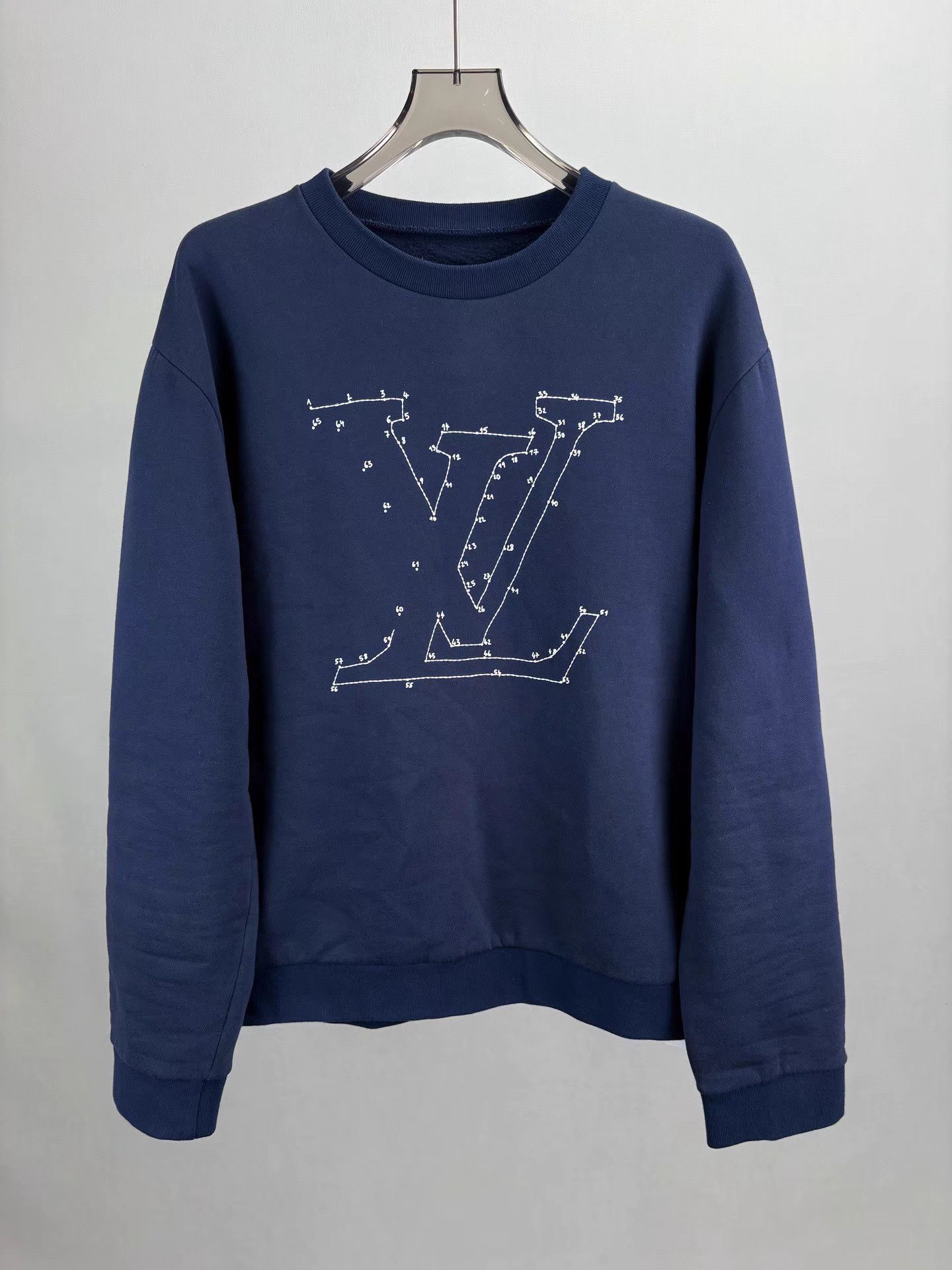 Louis Vuitton LV Dark Blue Long Sleeve Sweatshirt K1 Size US XXL / EU 58 / 5 - 1 Thumbnail